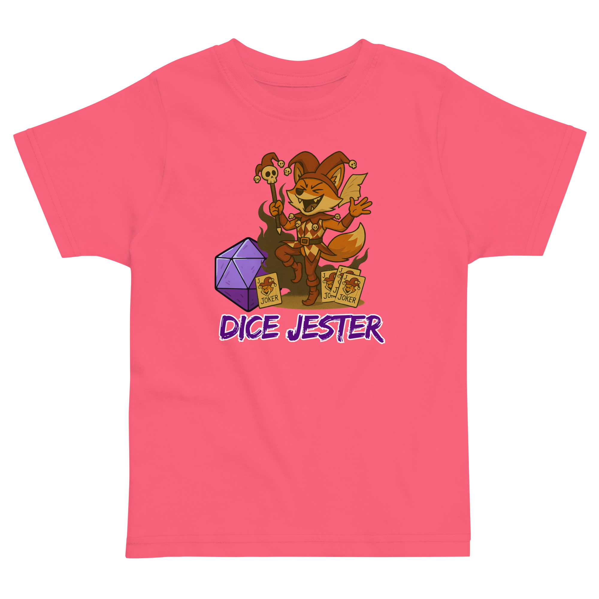 Dice Jester - Jersey-DTG-T-Shirt für Kleinkinder – Bild 3