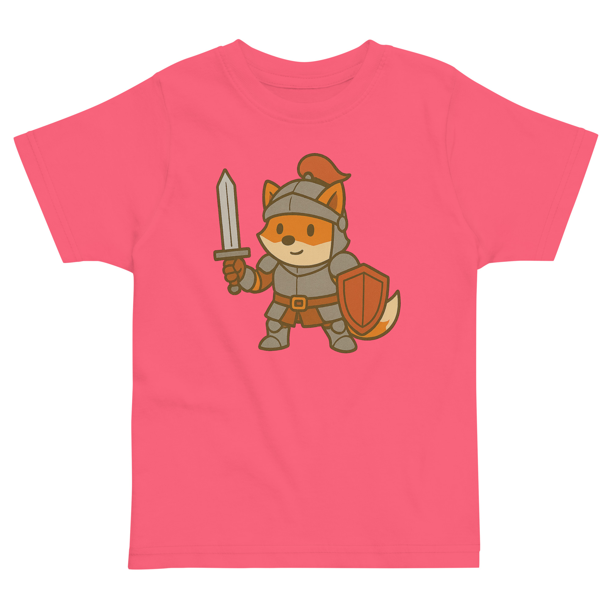 Fox Knight - Jersey-DTG-T-Shirt für Kleinkinder – Bild 3