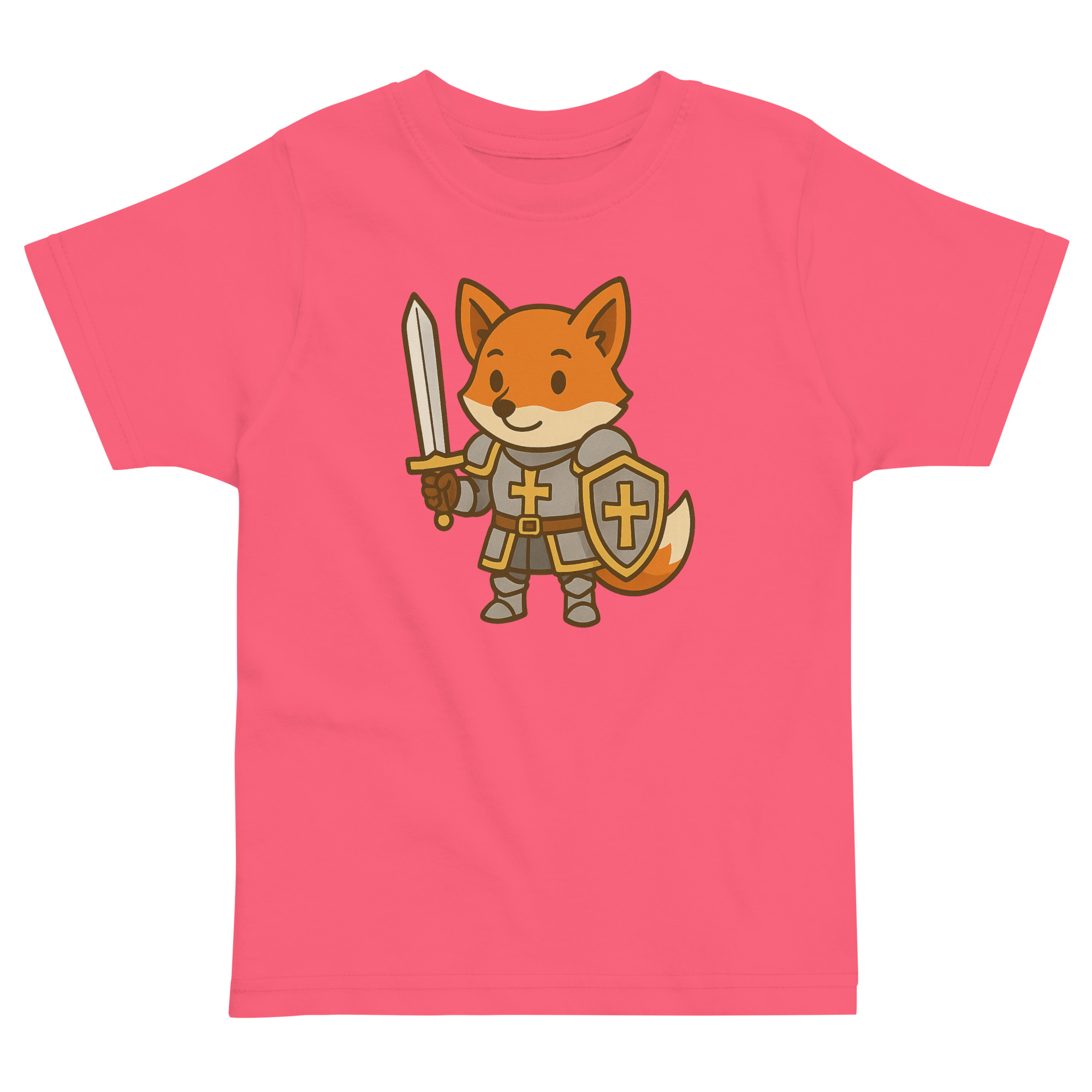 Fox Paladin - Jersey-DTG-T-Shirt für Kleinkinder – Bild 3