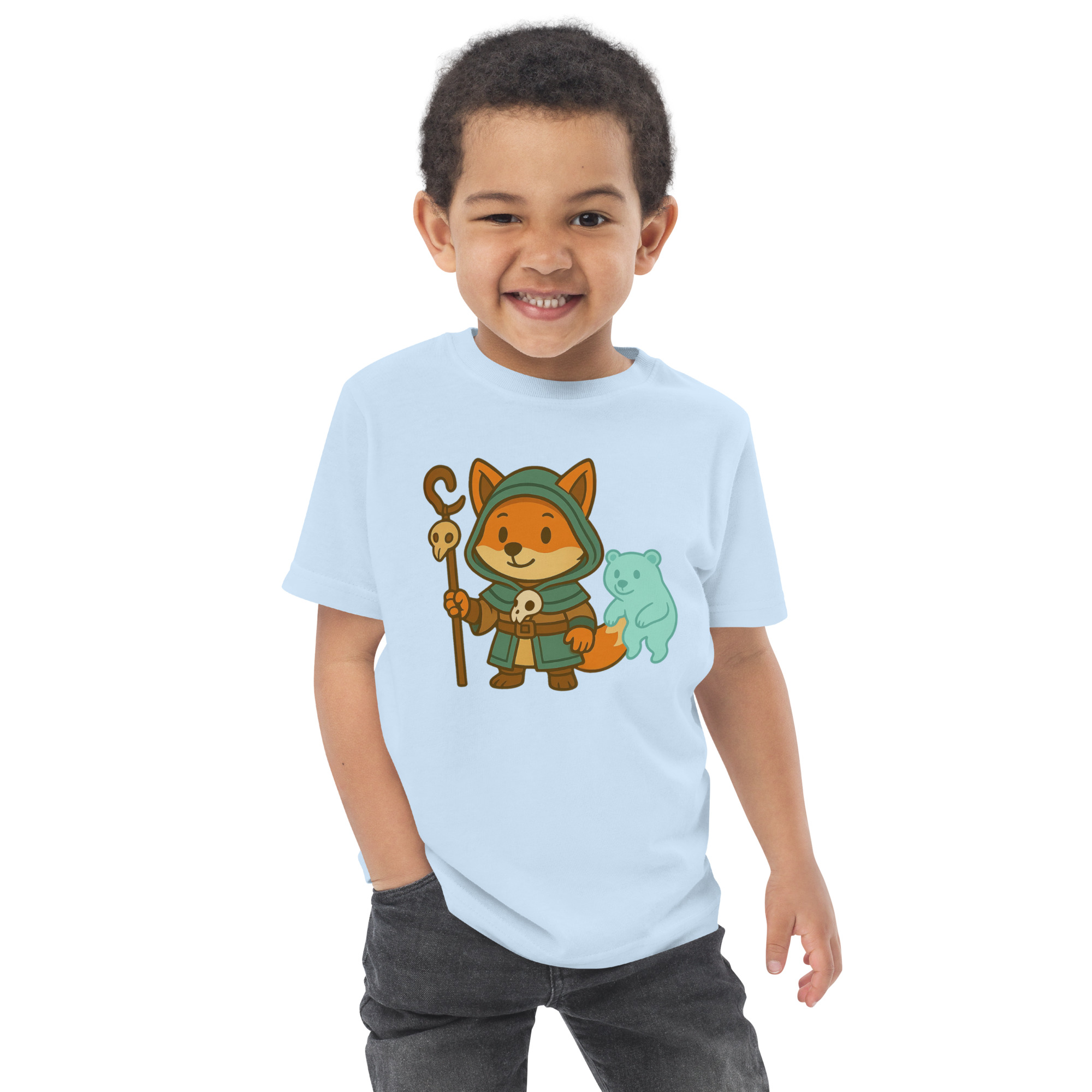 Fox Shaman - Jersey-DTG-T-Shirt für Kleinkinder – Bild 20