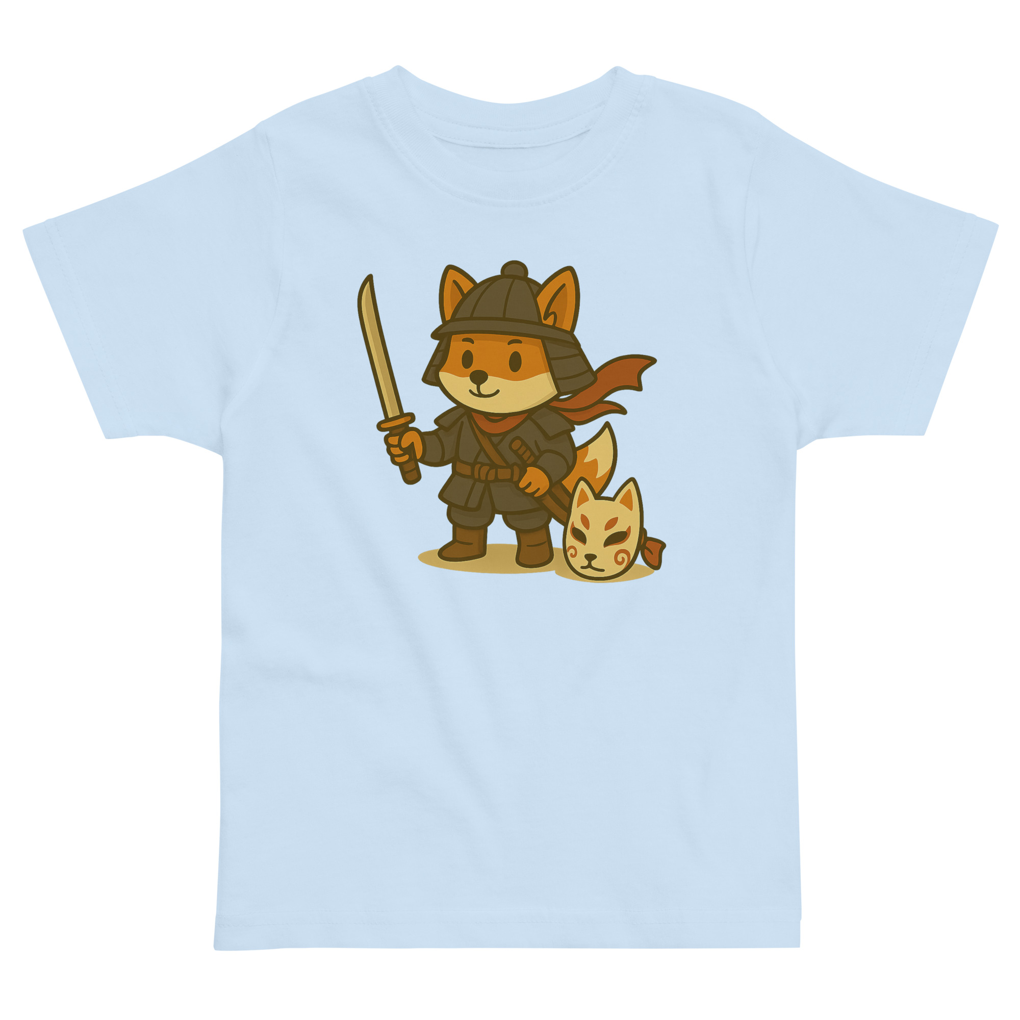 Fox Samurai - Jersey-DTG-T-Shirt für Kleinkinder – Bild 5