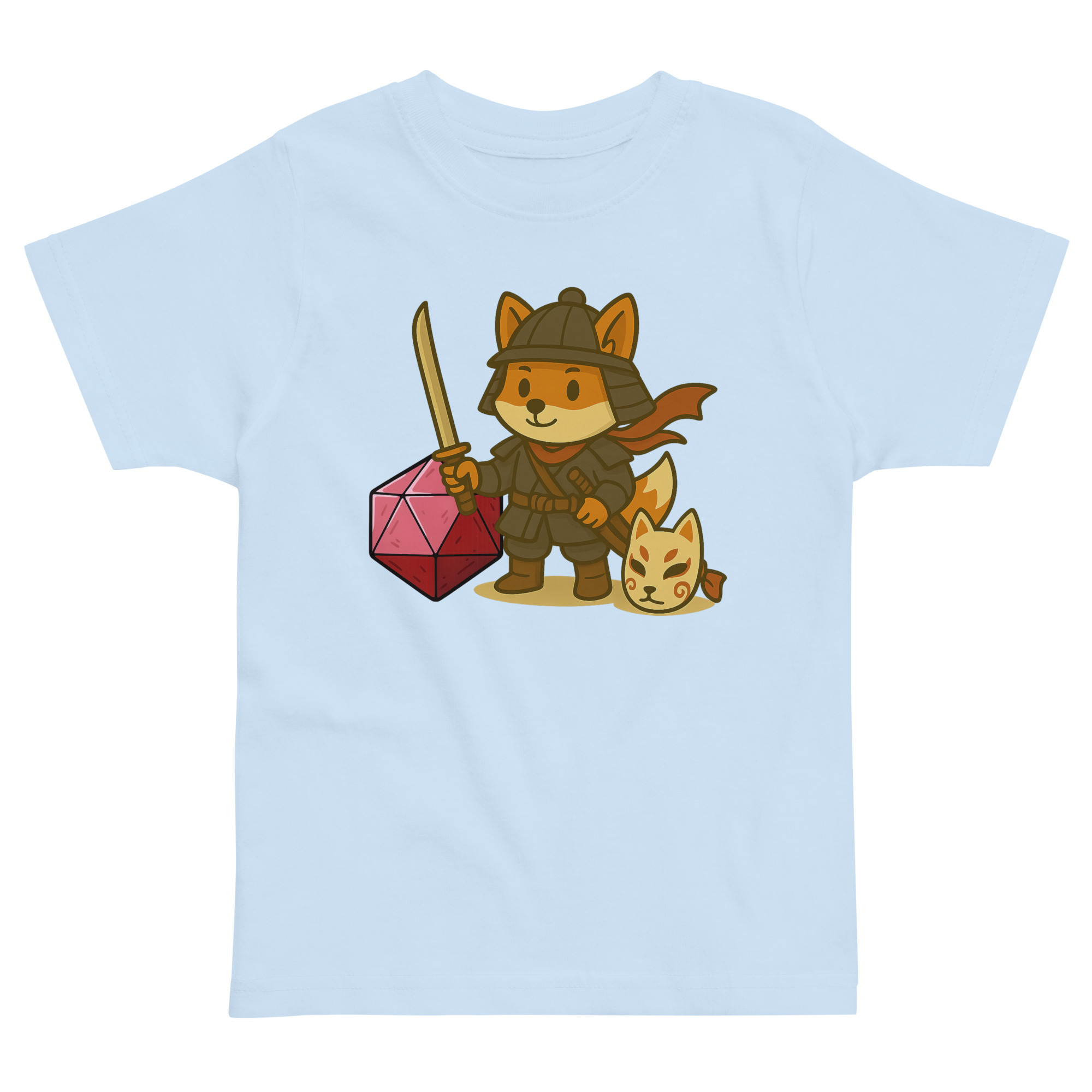 Dicefox Samurai - Jersey-DTG-T-Shirt für Kleinkinder – Bild 5