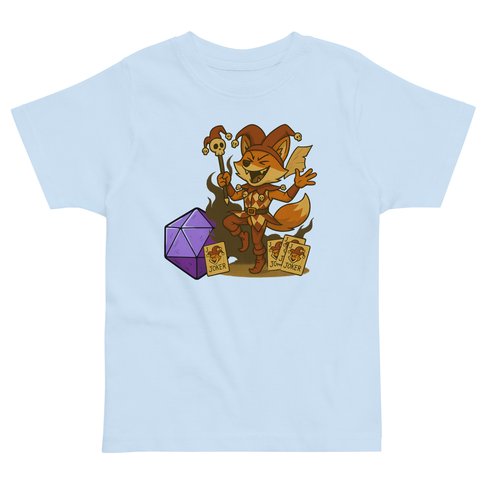 Dicefox Jester - Jersey-DTG-T-Shirt für Kleinkinder – Bild 5