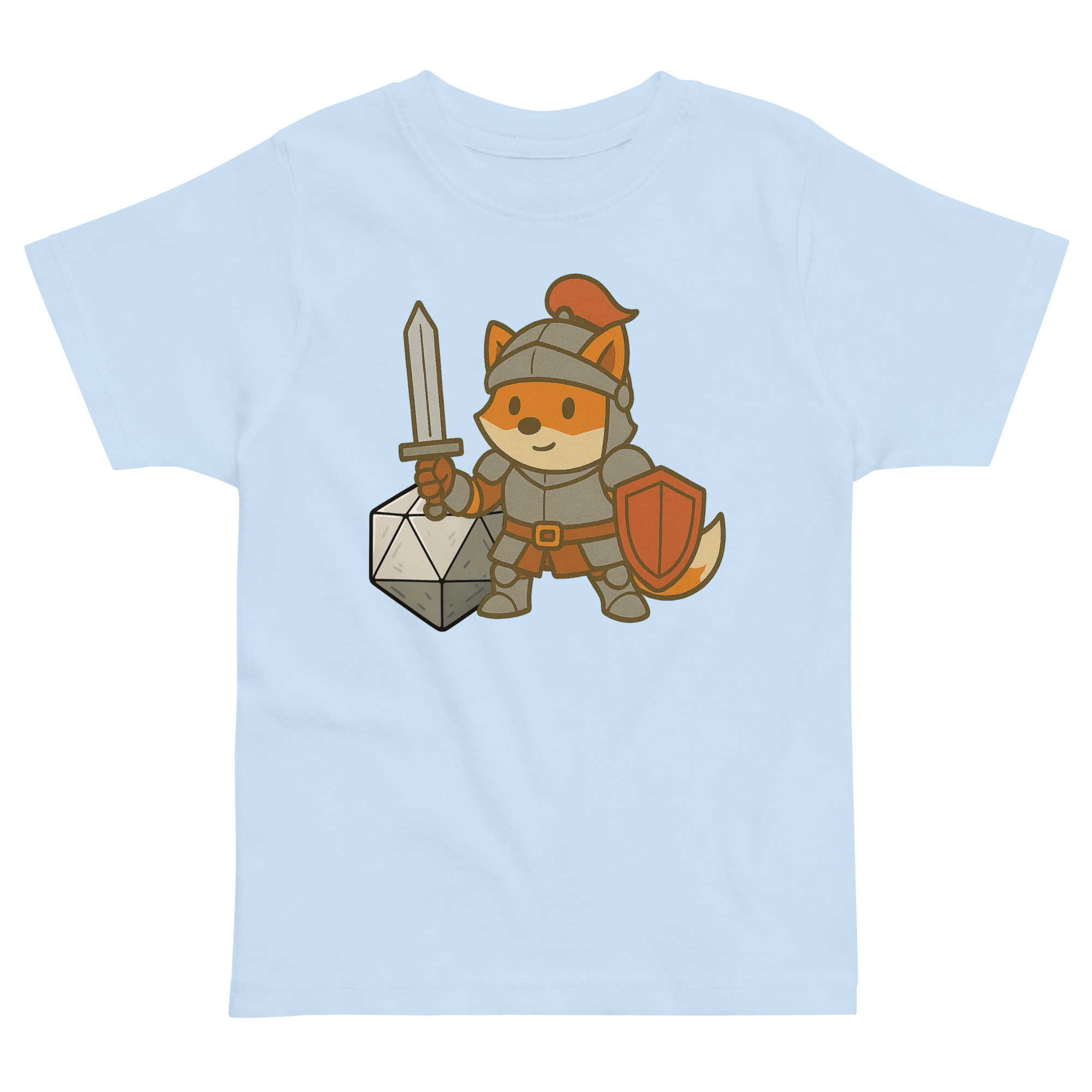 Dicefox Knight - Jersey-DTG-T-Shirt für Kleinkinder – Bild 5