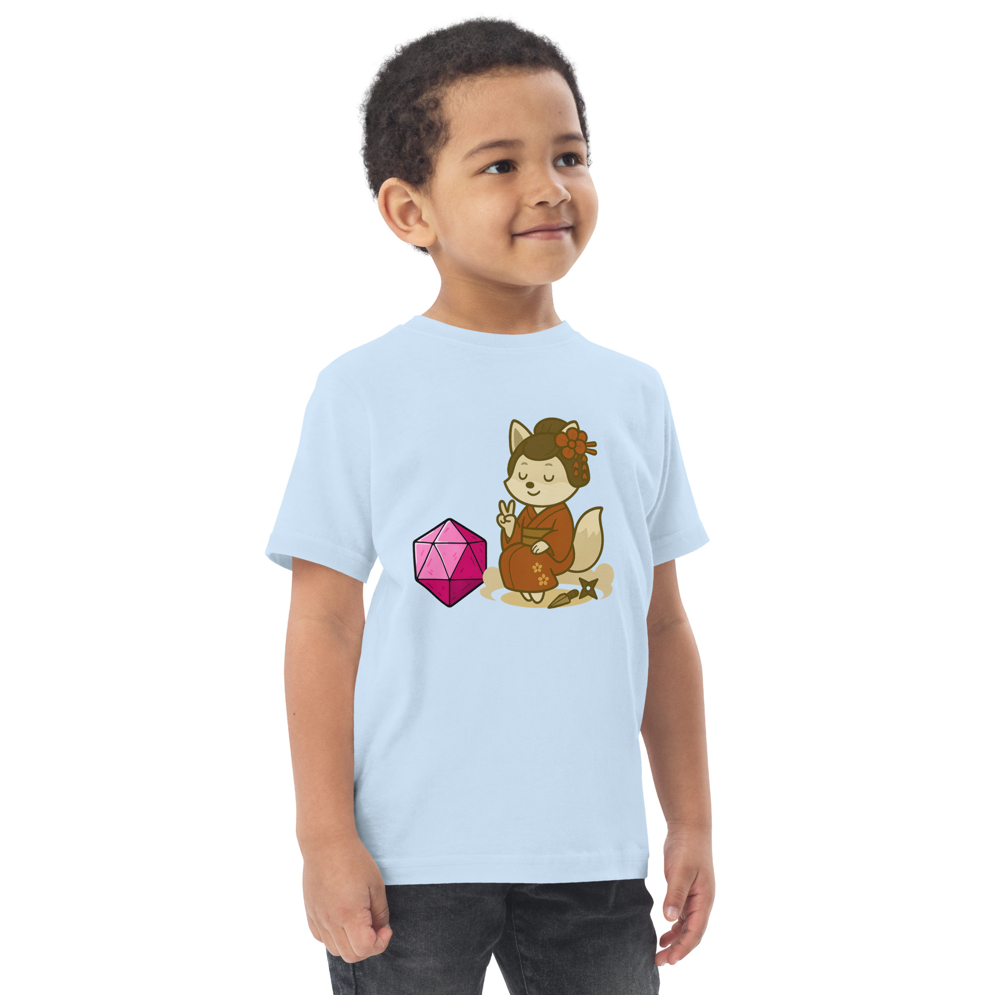 Dicefox Konoishi - Jersey-DTG-T-Shirt für Kleinkinder – Bild 18