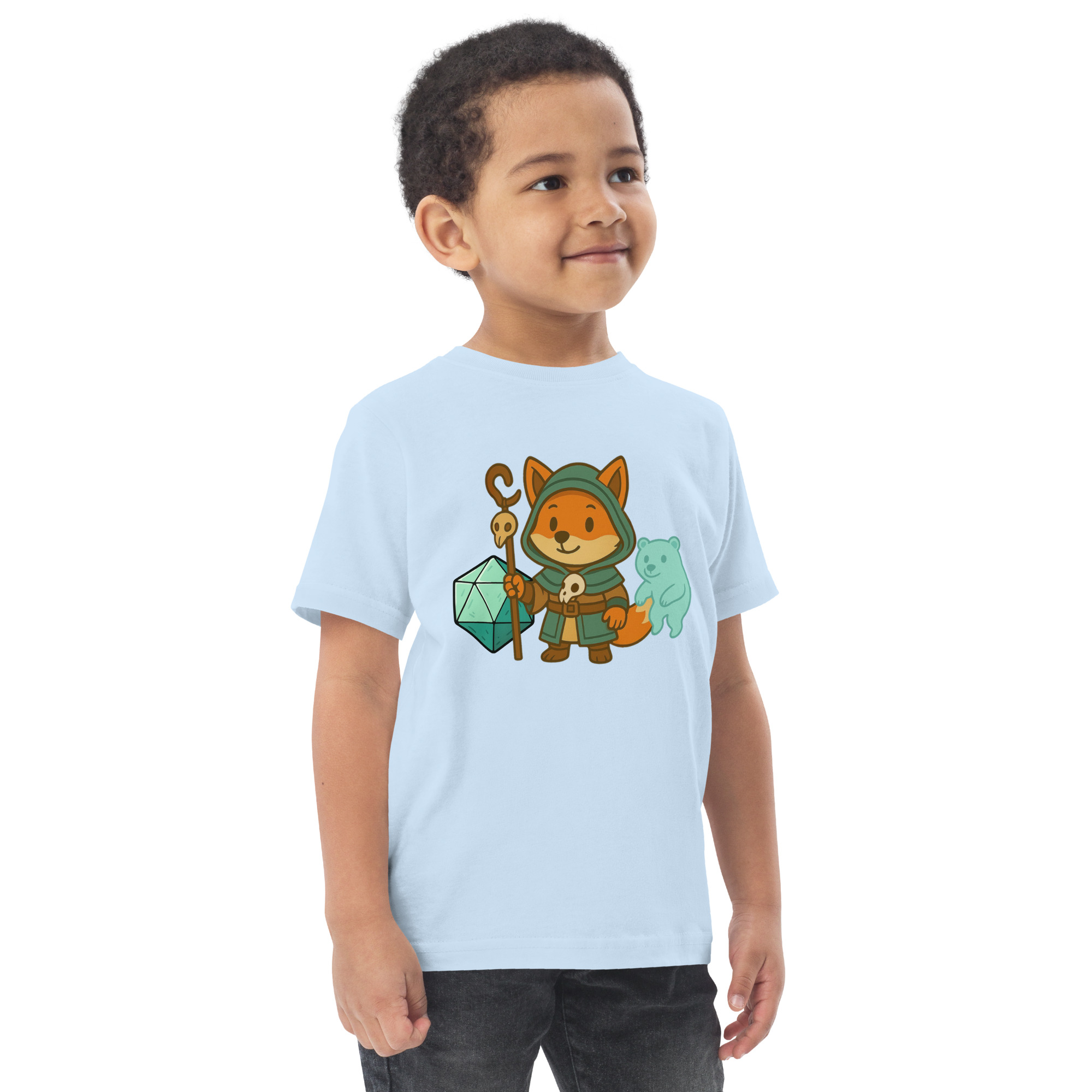 Dicefox Shaman - Jersey-DTG-T-Shirt für Kleinkinder – Bild 18