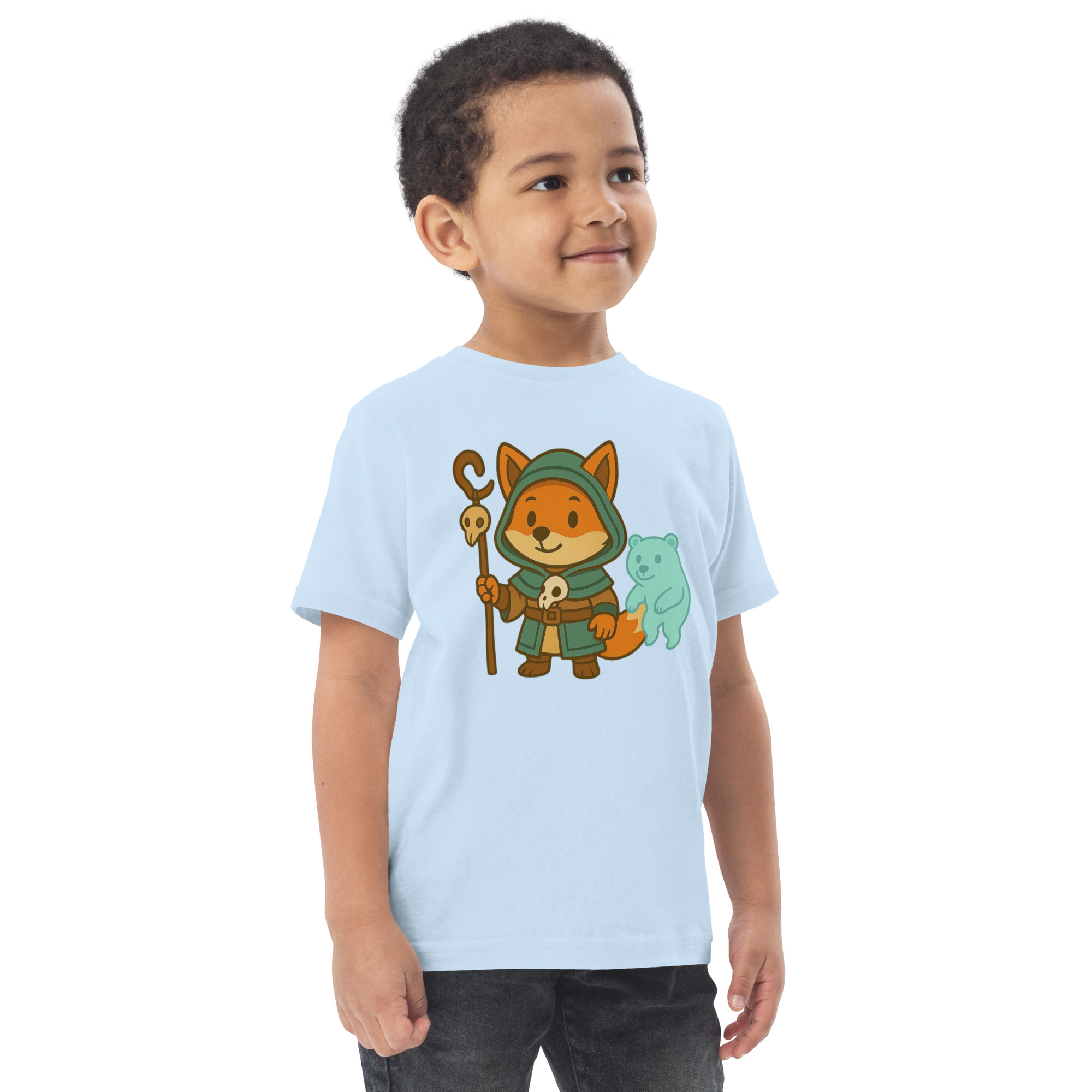 Fox Shaman - Jersey-DTG-T-Shirt für Kleinkinder – Bild 18