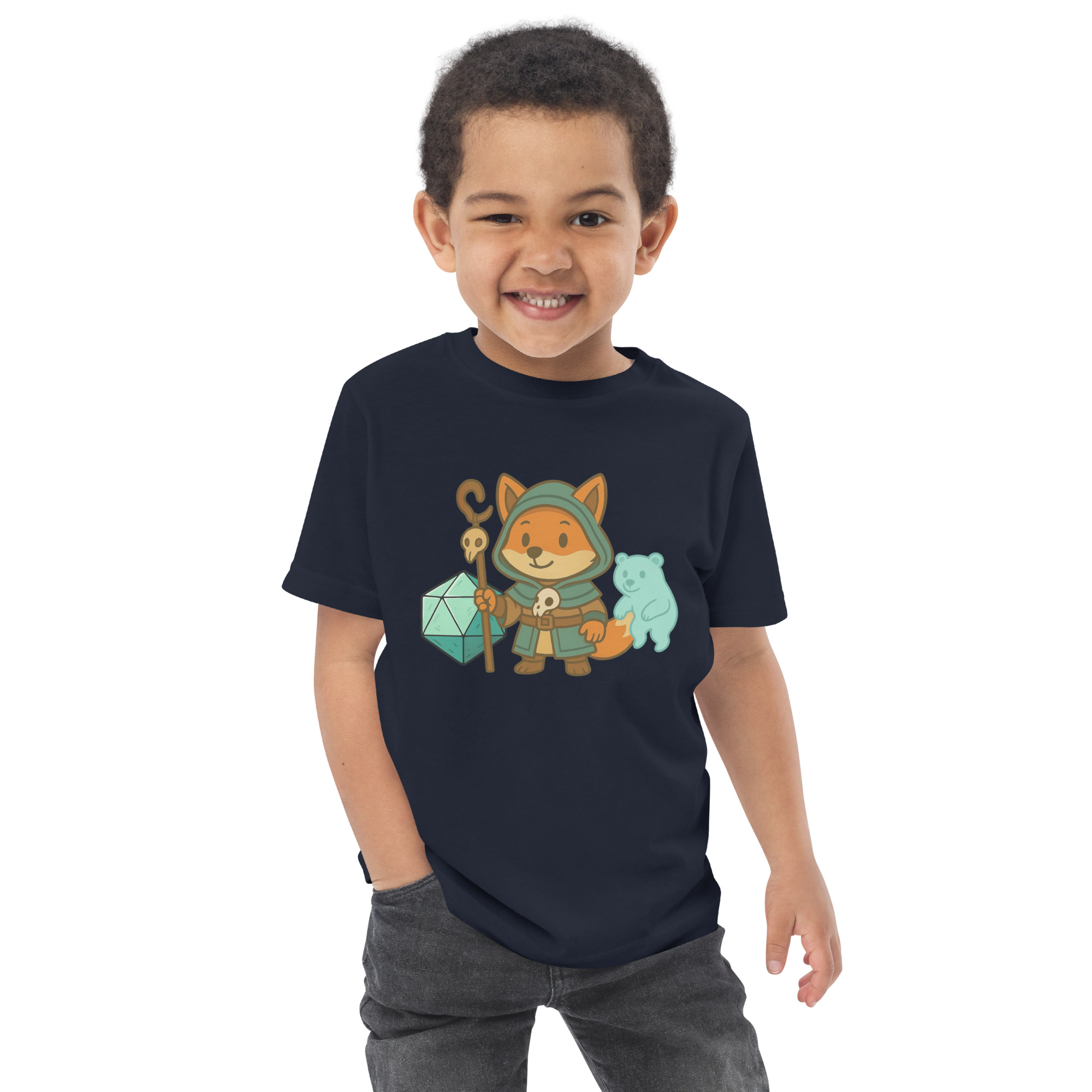 Dicefox Shaman - Jersey-DTG-T-Shirt für Kleinkinder – Bild 8