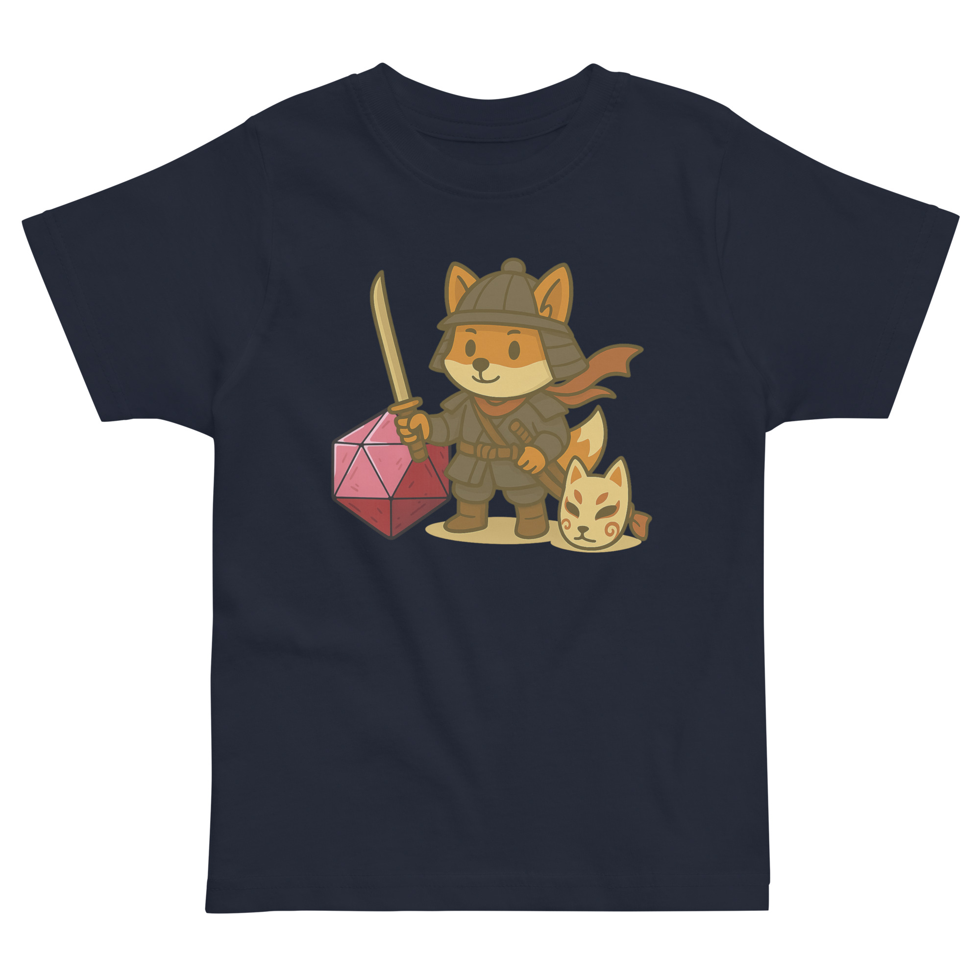Dicefox Samurai - Jersey-DTG-T-Shirt für Kleinkinder – Bild 2