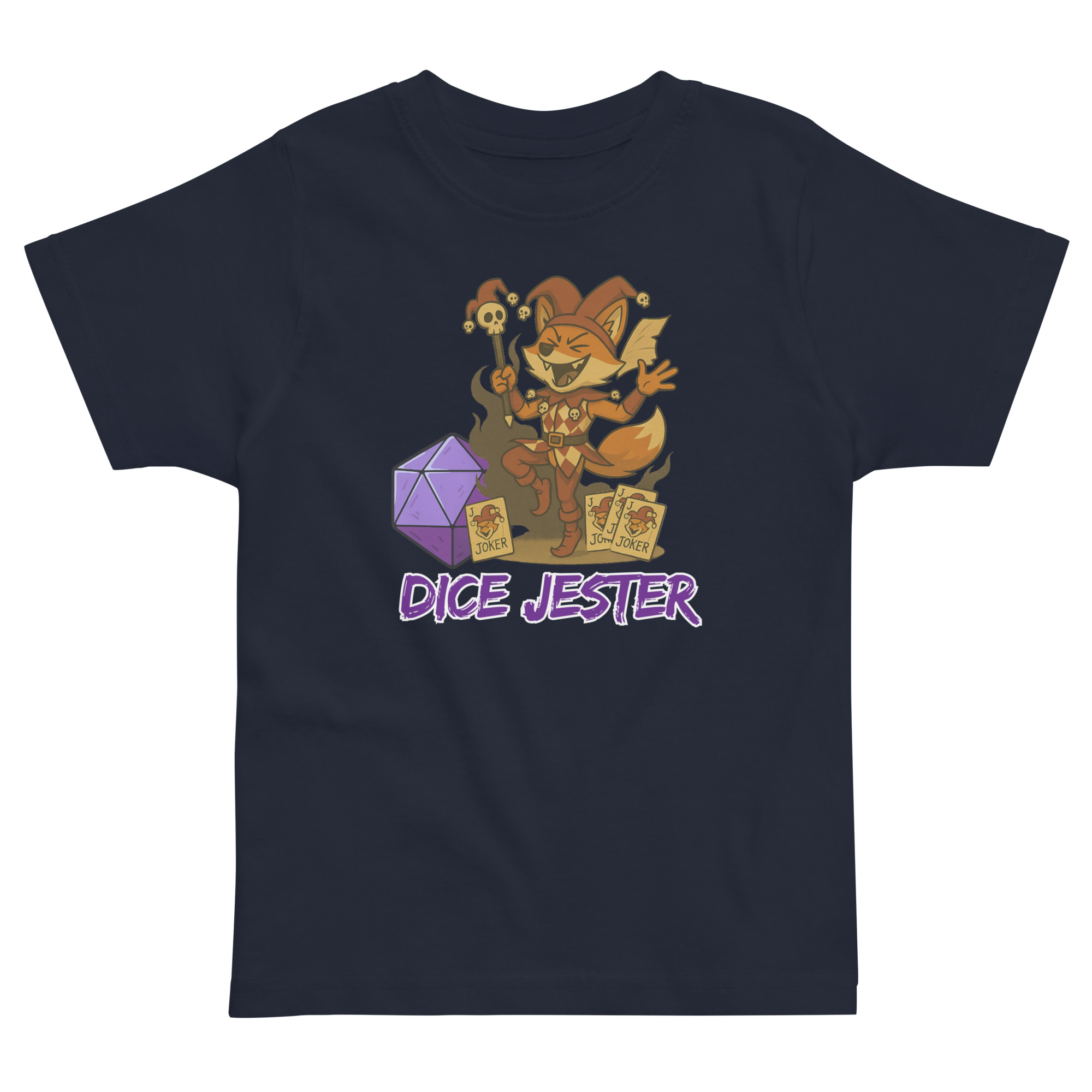 Dice Jester - Jersey-DTG-T-Shirt für Kleinkinder – Bild 2