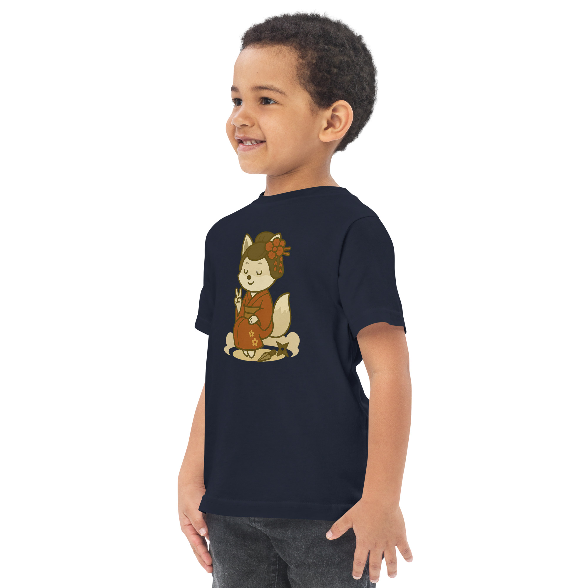 Fox Kunoishi - Jersey-DTG-T-Shirt für Kleinkinder – Bild 7