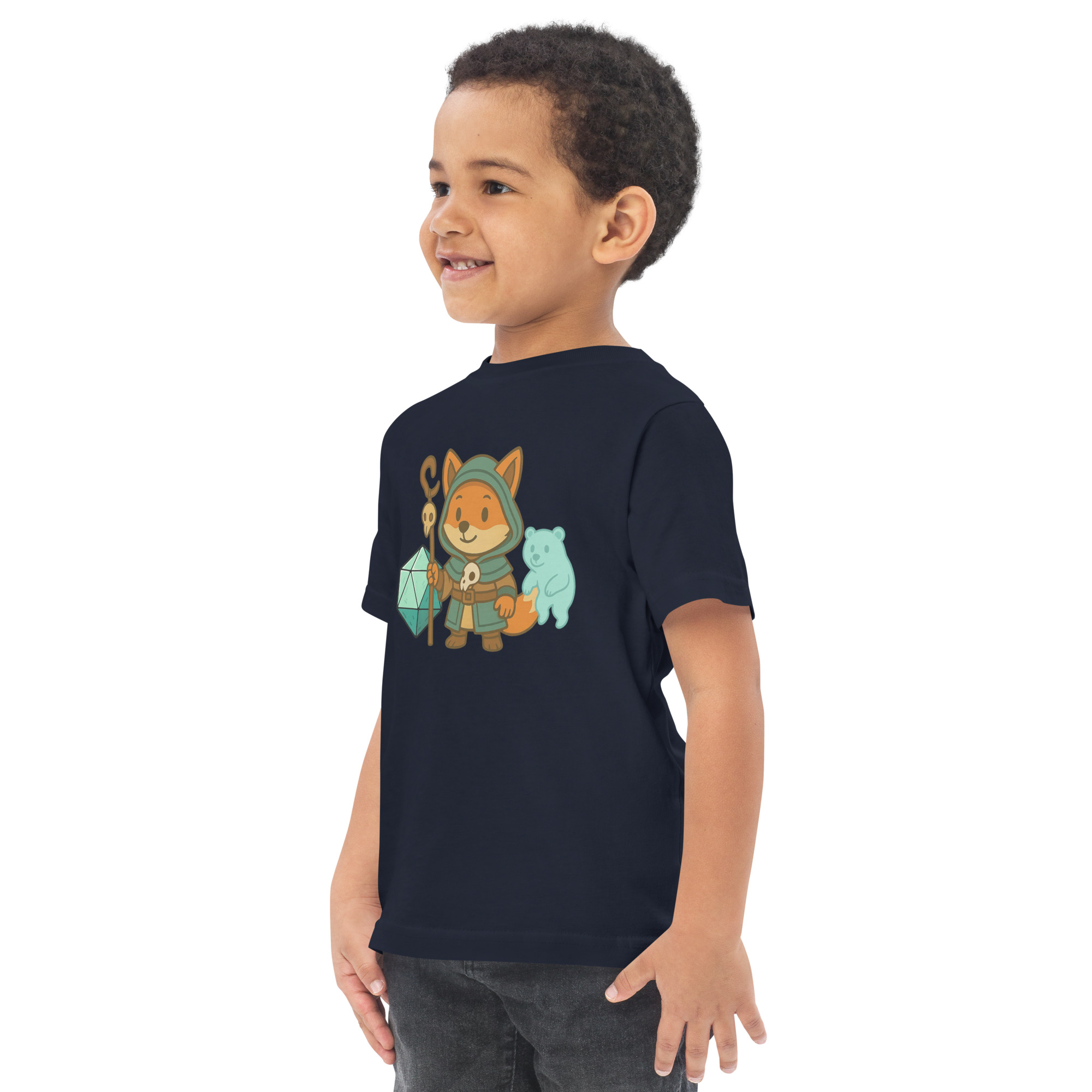 Dicefox Shaman - Jersey-DTG-T-Shirt für Kleinkinder – Bild 7