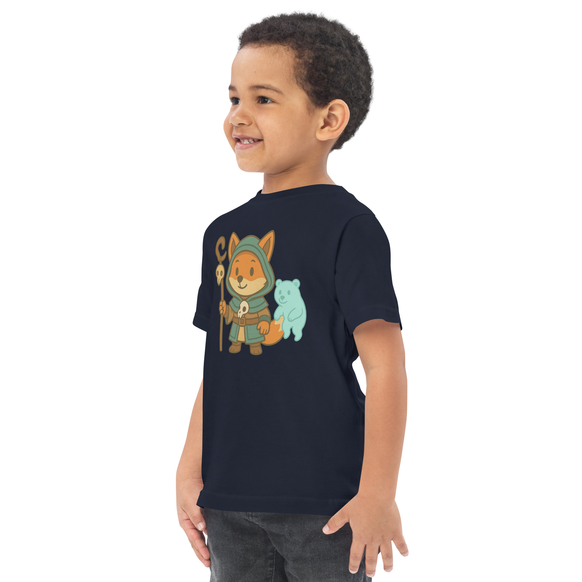 Fox Shaman - Jersey-DTG-T-Shirt für Kleinkinder – Bild 7