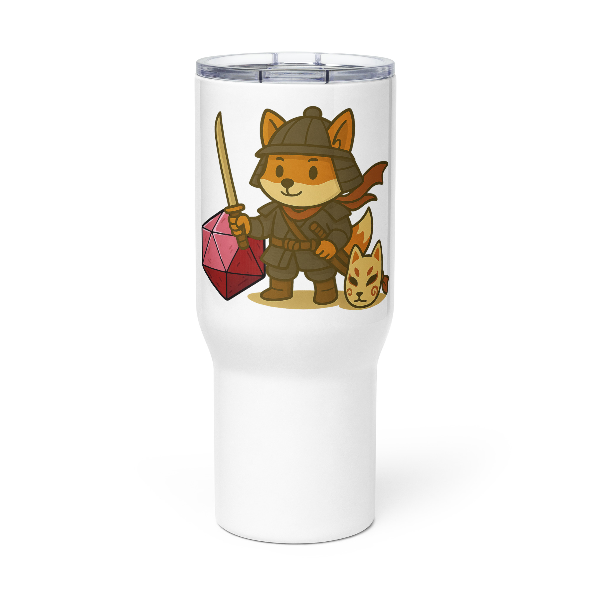Dicefox Samurai - Reisebecher mit Griff | 739 ml (25 oz) | 1.183 ml (40 oz) – Bild 3