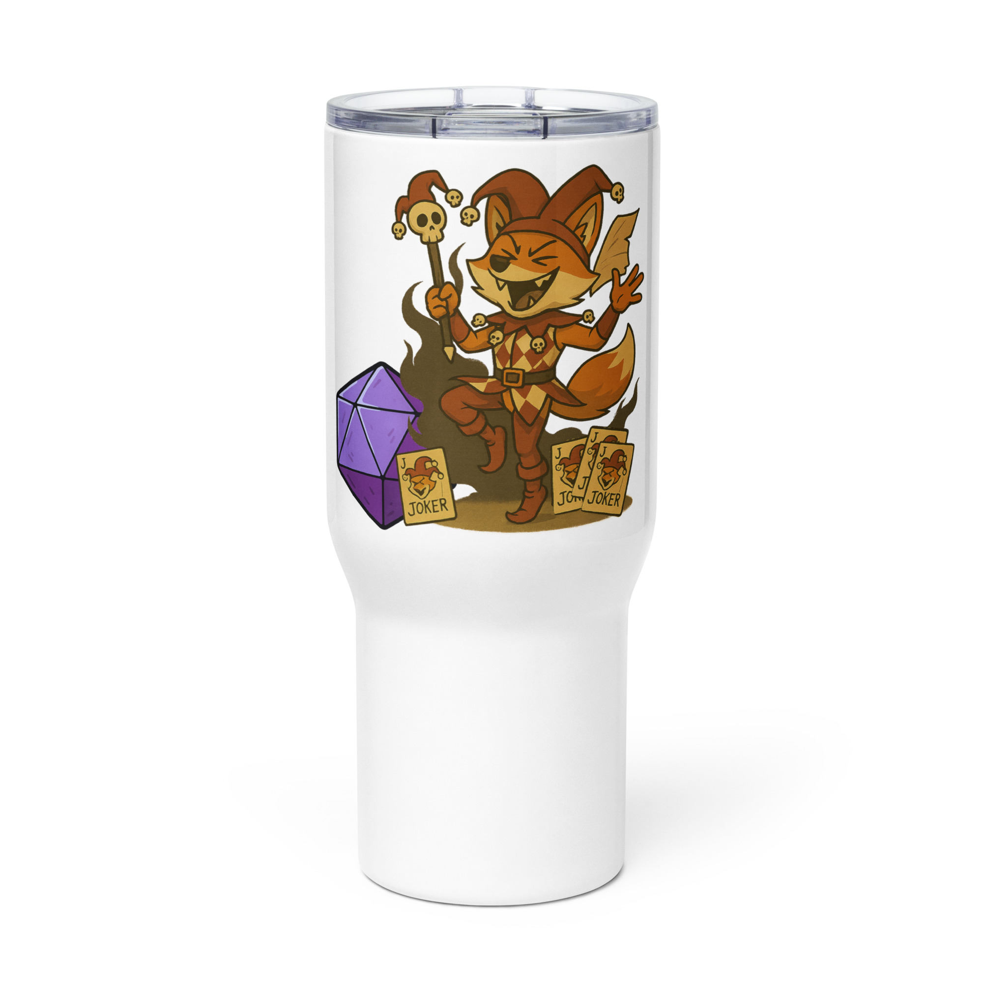 Dicefox Jester - Reisebecher mit Griff | 739 ml (25 oz) | 1.183 ml (40 oz) – Bild 3