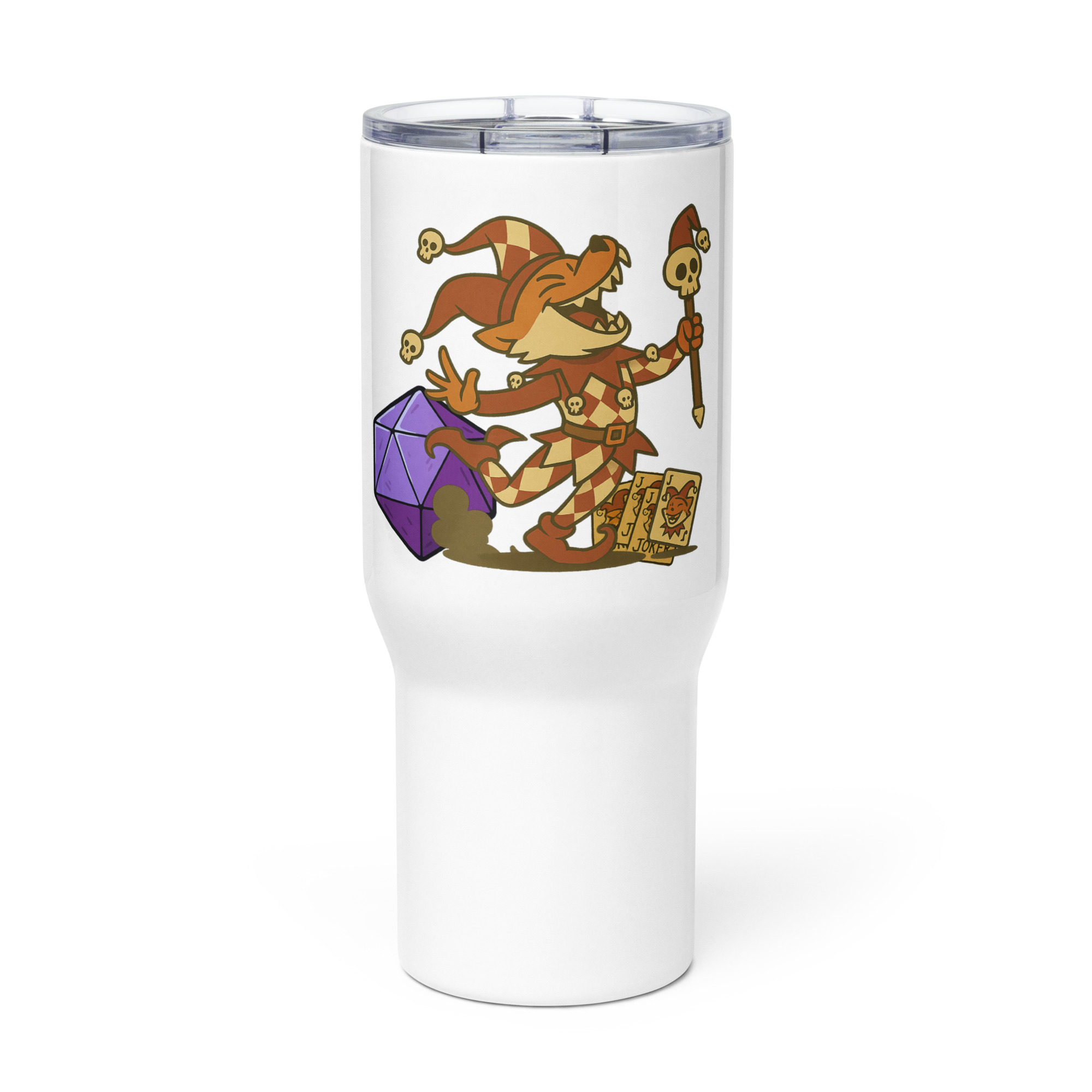 Dicefox Trickser - Reisebecher mit Griff | 739 ml (25 oz) | 1.183 ml (40 oz) – Bild 3