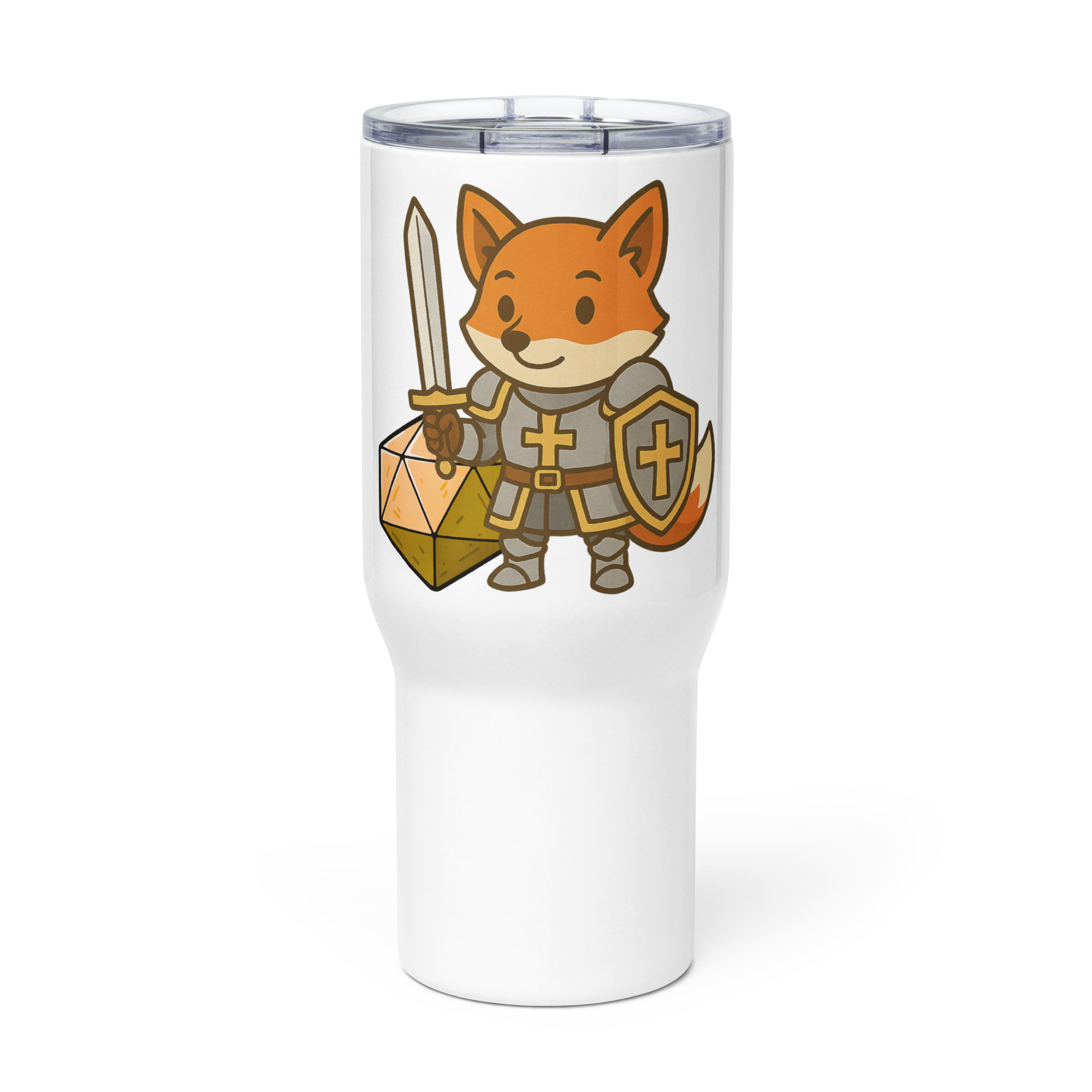 Dicefox Paladin - Reisebecher mit Griff | 739 ml (25 oz) | 1.183 ml (40 oz) – Bild 3