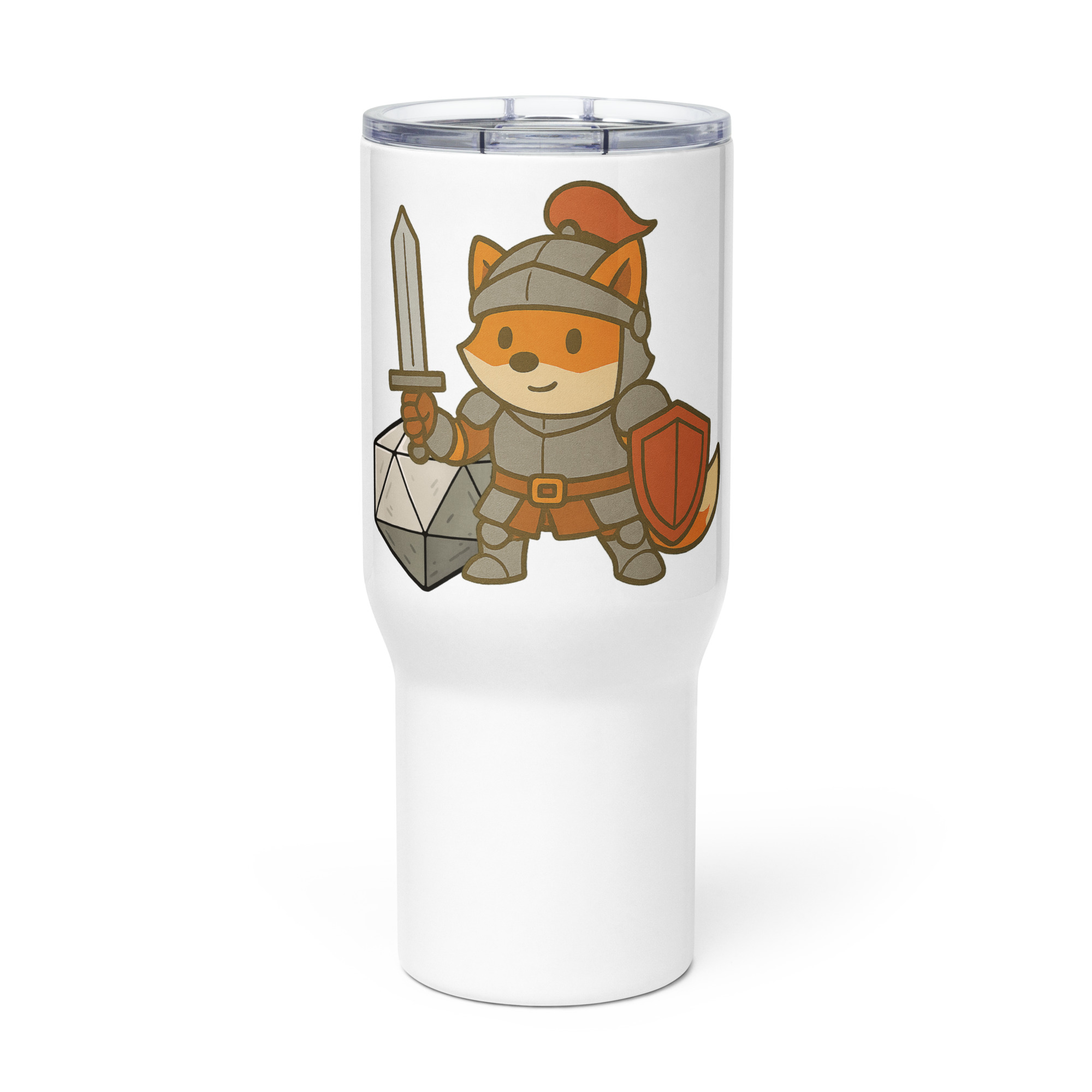 Dicefox Knight - Reisebecher mit Griff | 739 ml (25 oz) | 1.183 ml (40 oz) – Bild 3