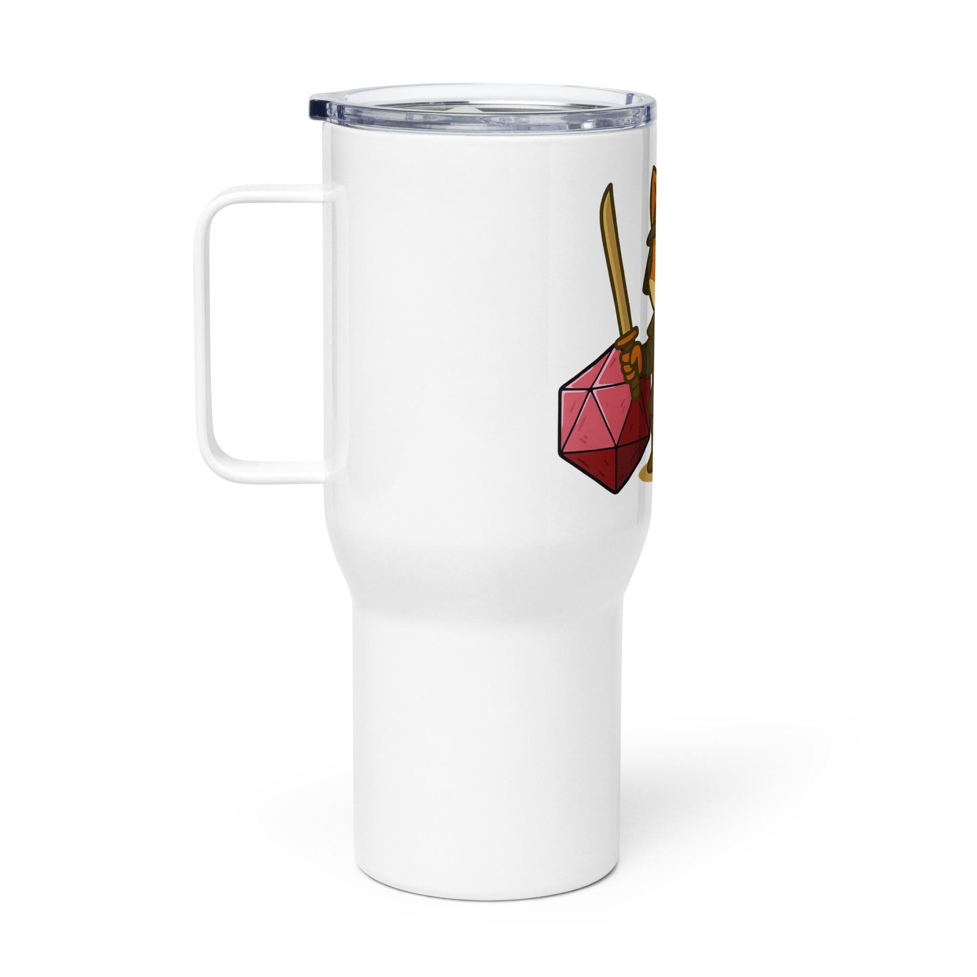 Dicefox Samurai - Reisebecher mit Griff | 739 ml (25 oz) | 1.183 ml (40 oz) – Bild 2