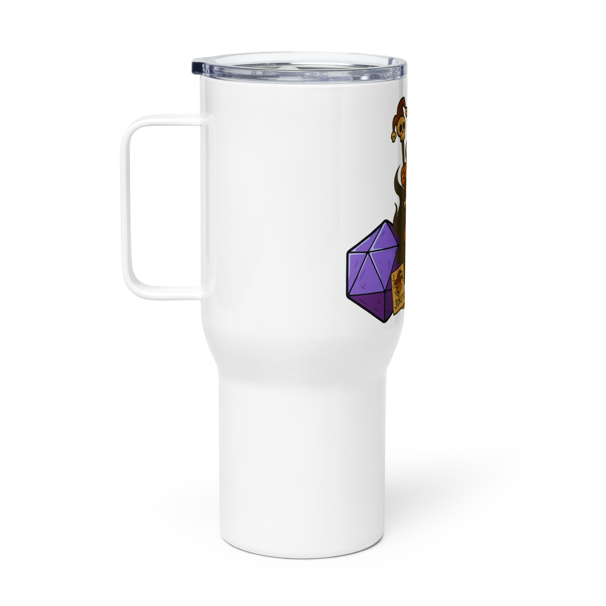 Dicefox Jester - Reisebecher mit Griff | 739 ml (25 oz) | 1.183 ml (40 oz) – Bild 2