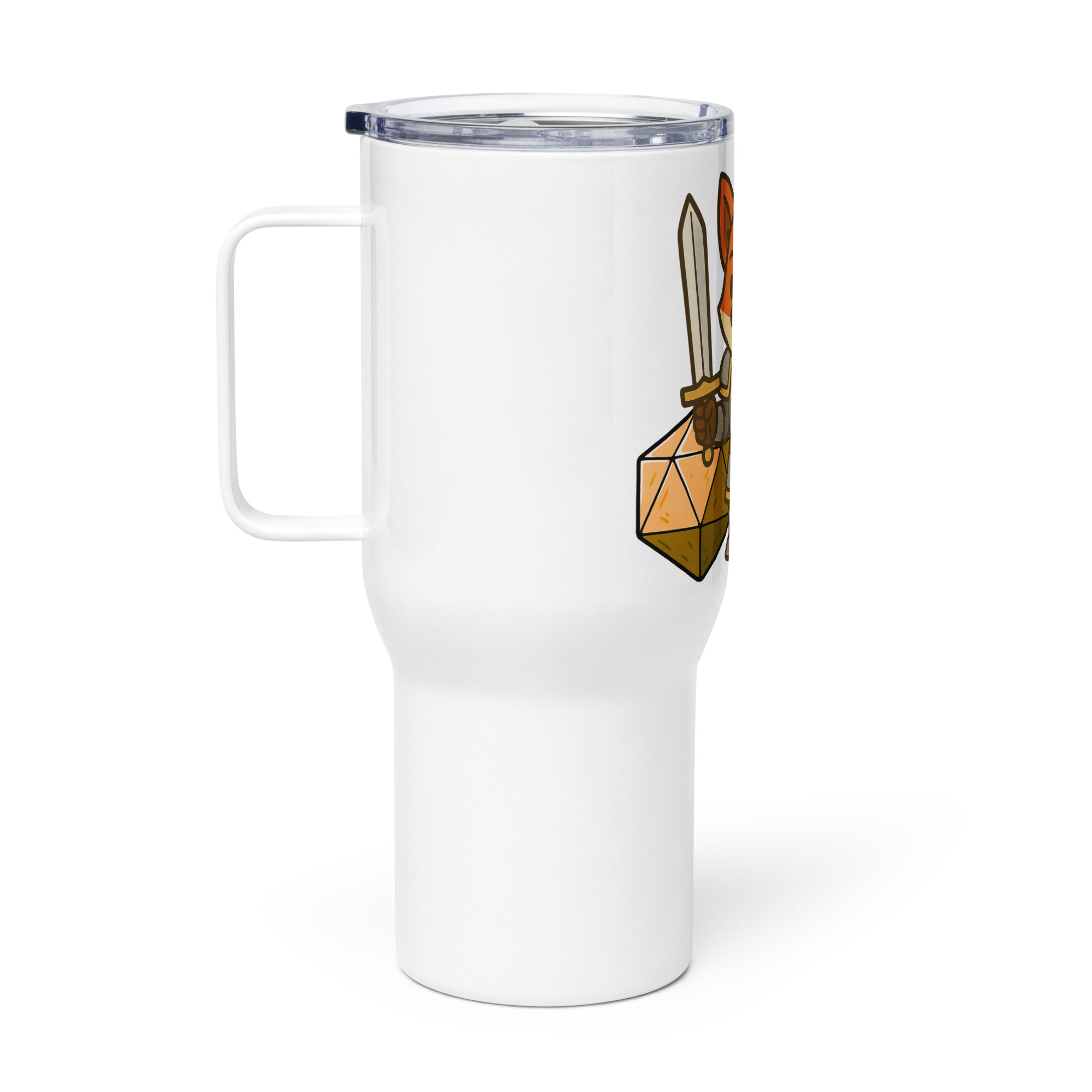 Dicefox Paladin - Reisebecher mit Griff | 739 ml (25 oz) | 1.183 ml (40 oz) – Bild 2