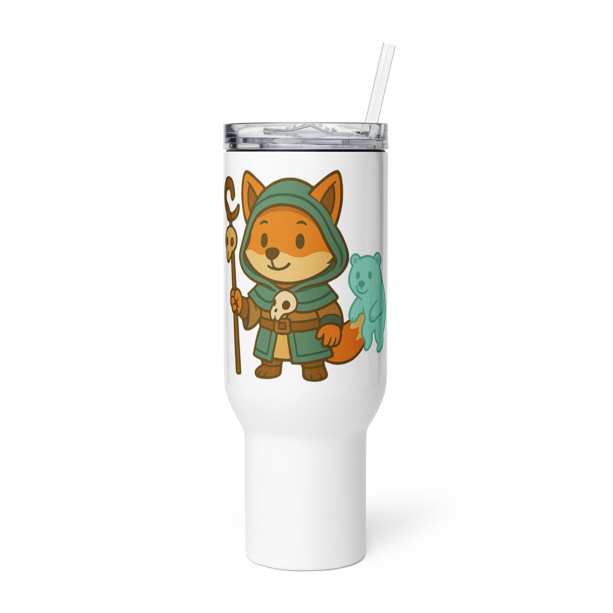 Fox Shaman - Reisebecher mit Griff | 739 ml (25 oz) | 1.183 ml (40 oz)
