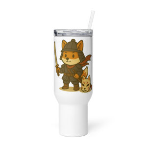 Fox Samurai - Reisebecher mit Griff | 739 ml (25 oz) | 1.183 ml (40 oz)
