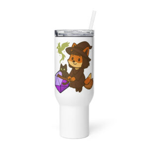 Dicefox Witch - Reisebecher mit Griff | 739 ml (25 oz) | 1.183 ml (40 oz)