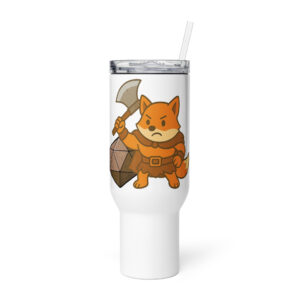 Dicefox Barbarian - Reisebecher mit Griff | 739 ml (25 oz) | 1.183 ml (40 oz)