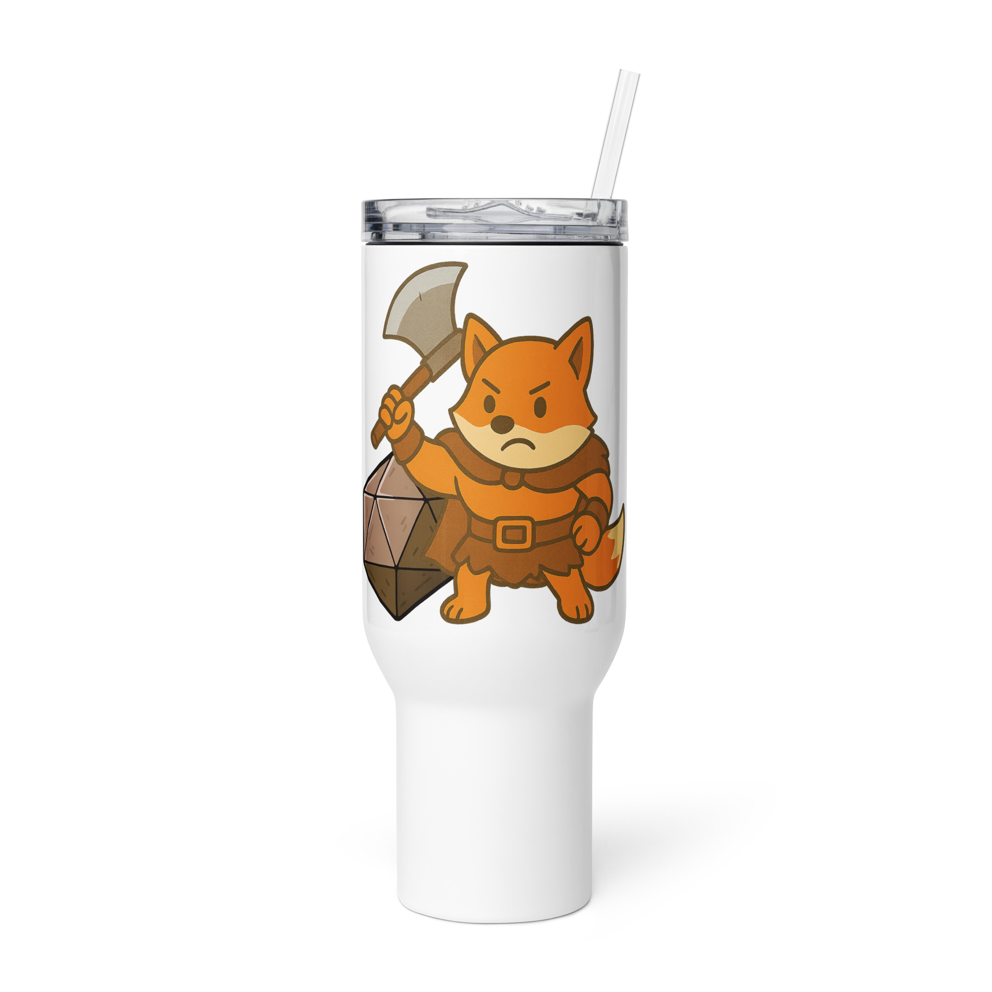 Dicefox Barbarian - Reisebecher mit Griff | 739 ml (25 oz) | 1.183 ml (40 oz)