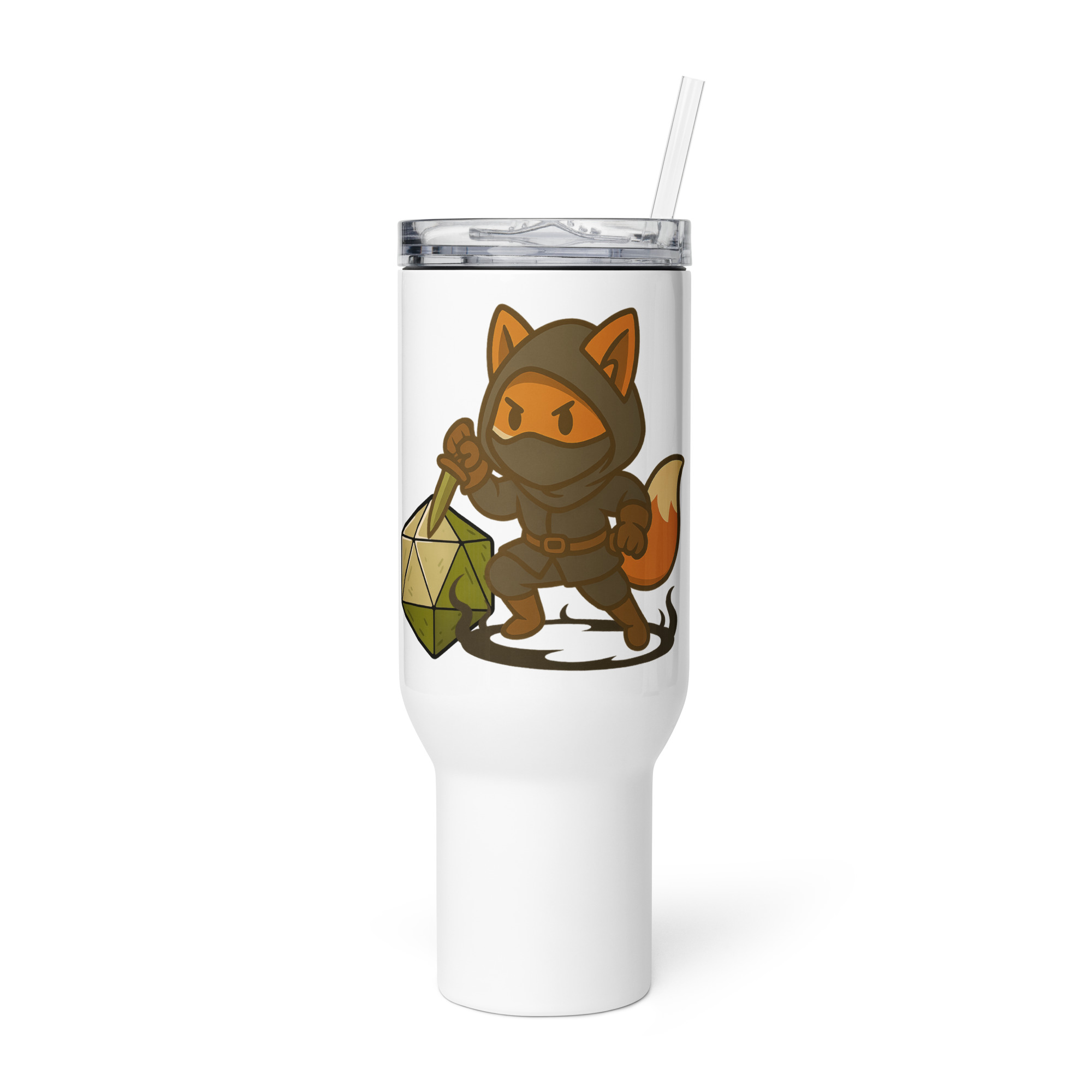 Dicefox Assassin - Reisebecher mit Griff | 739 ml (25 oz) | 1.183 ml (40 oz)