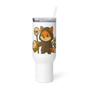Dicefox Necromancer - Reisebecher mit Griff | 739 ml (25 oz) | 1.183 ml (40 oz)