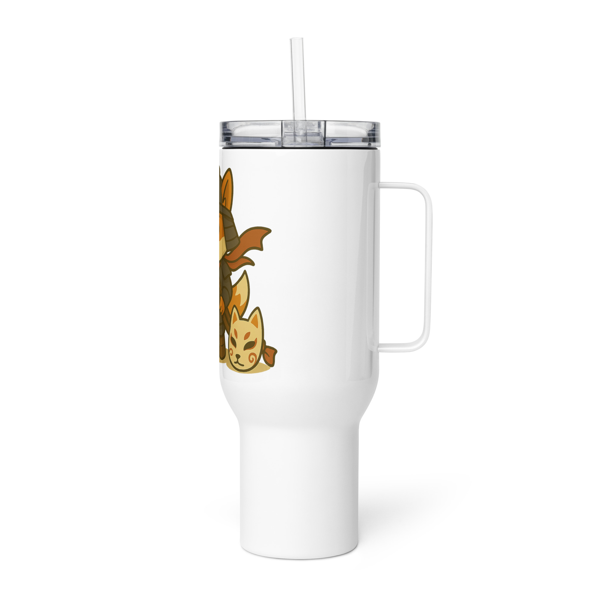 Dicefox Samurai - Reisebecher mit Griff | 739 ml (25 oz) | 1.183 ml (40 oz) – Bild 5
