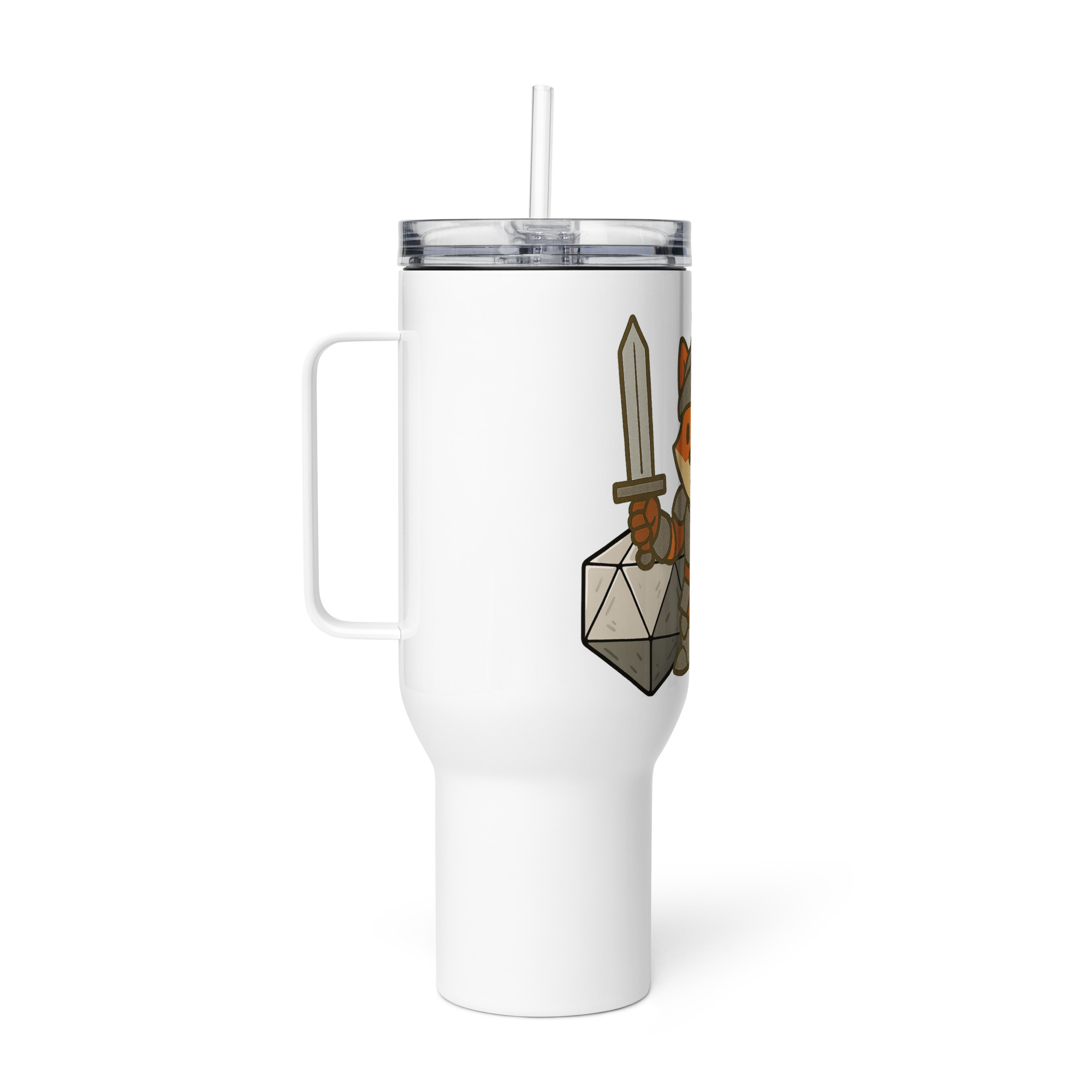 Dicefox Knight - Reisebecher mit Griff | 739 ml (25 oz) | 1.183 ml (40 oz) – Bild 6