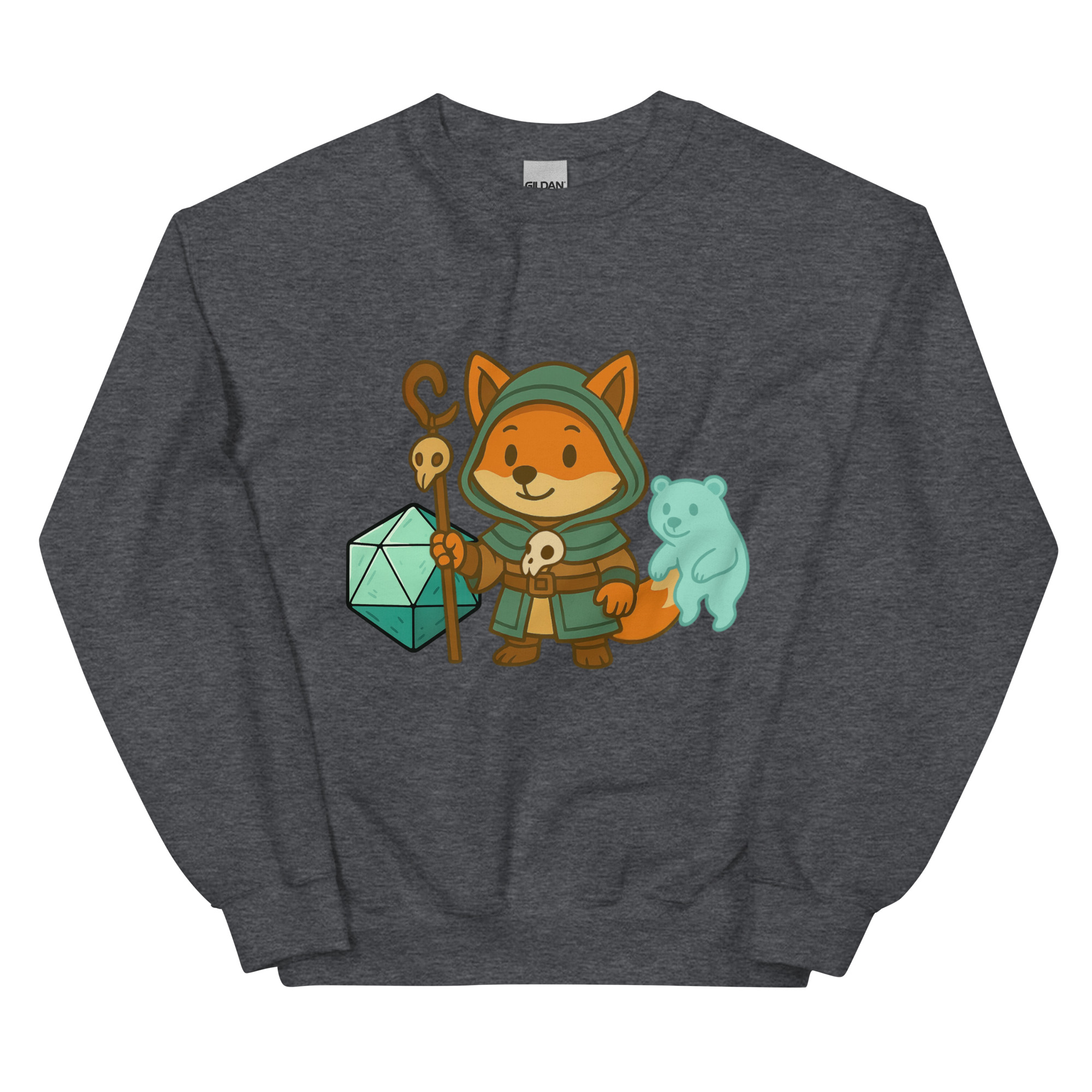 Dicefox Shaman - DTF-Unisex-Pullover – Bild 11