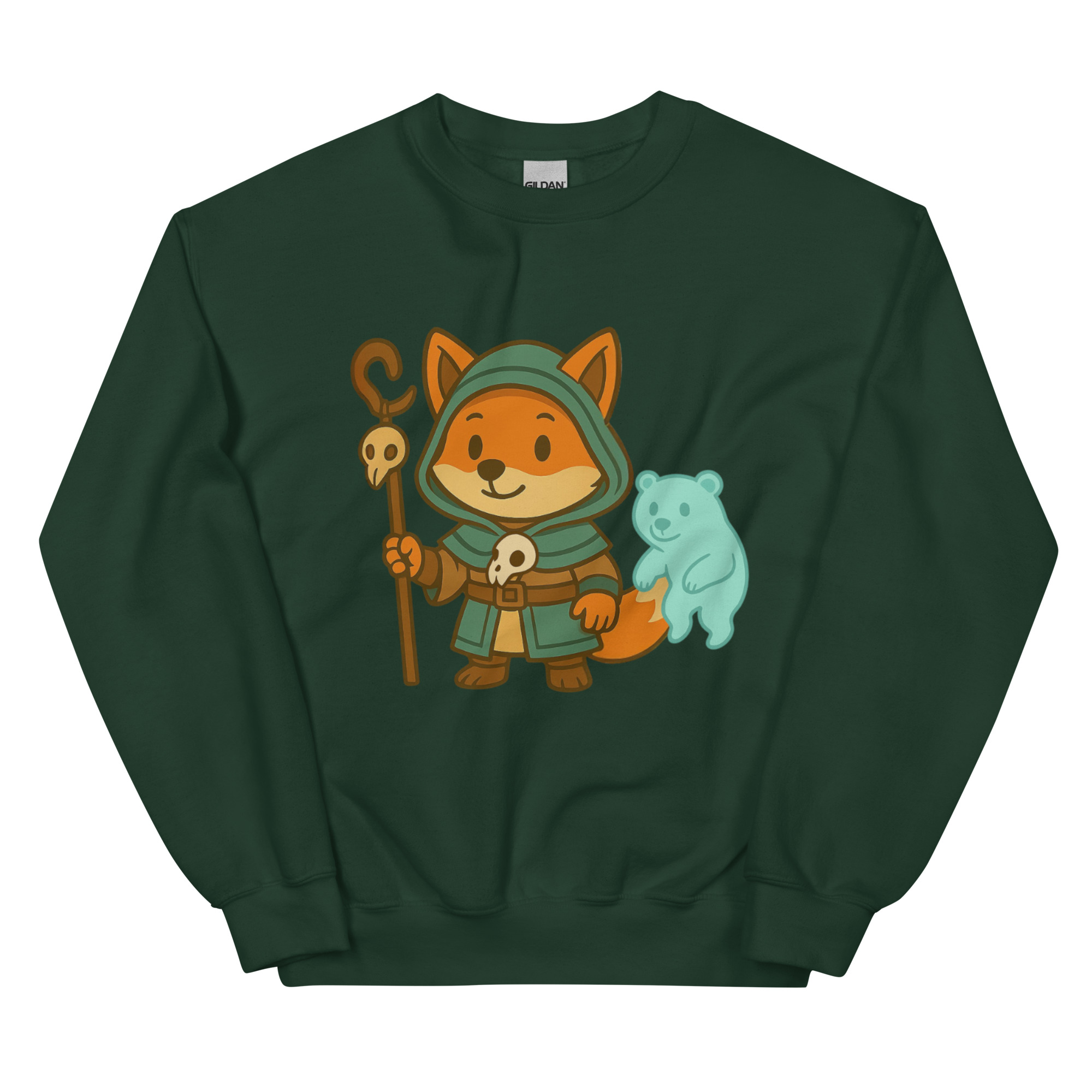 Fox Shaman - DTF-Unisex-Pullover – Bild 7