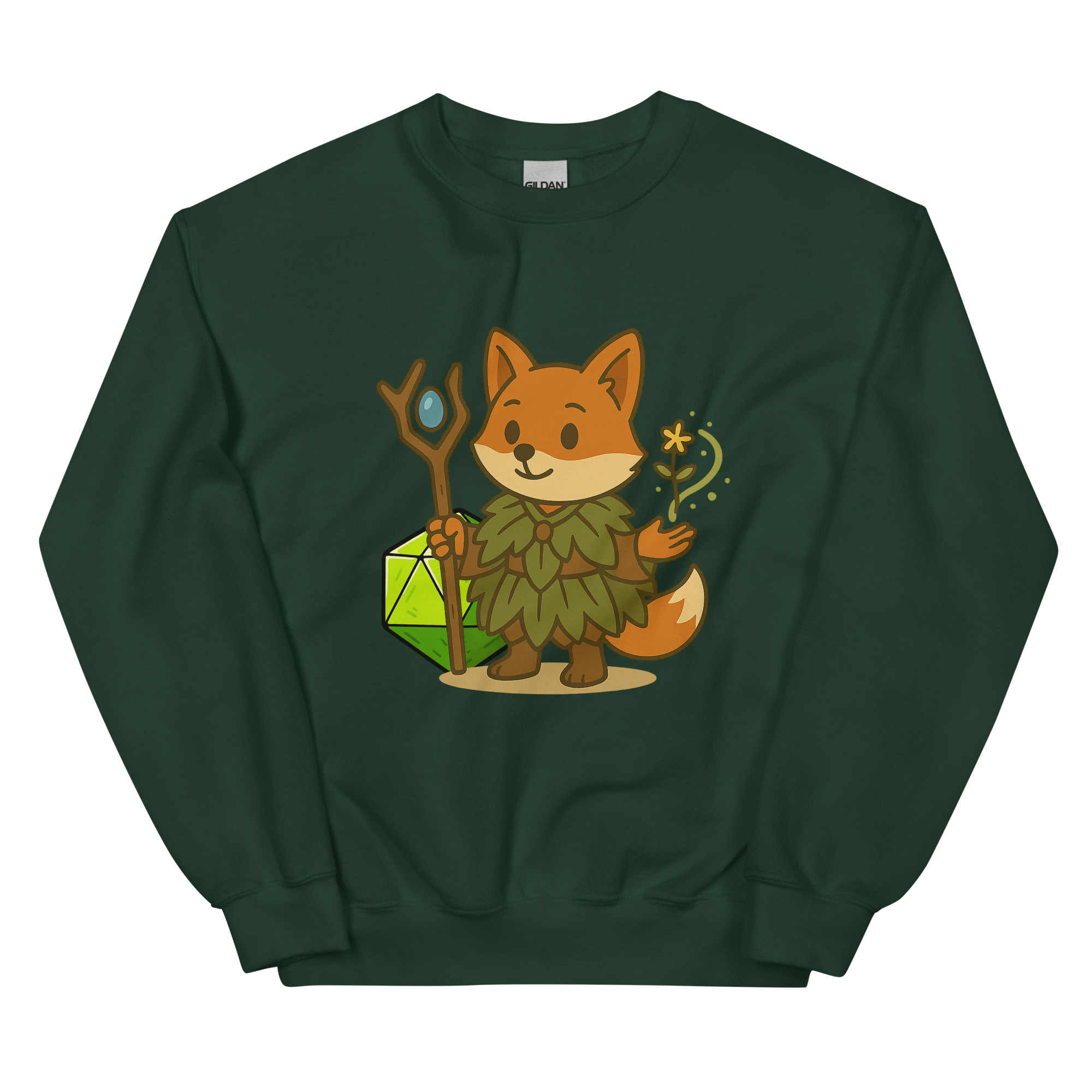 Dicefox Druid - DTF-Unisex-Pullover – Bild 7