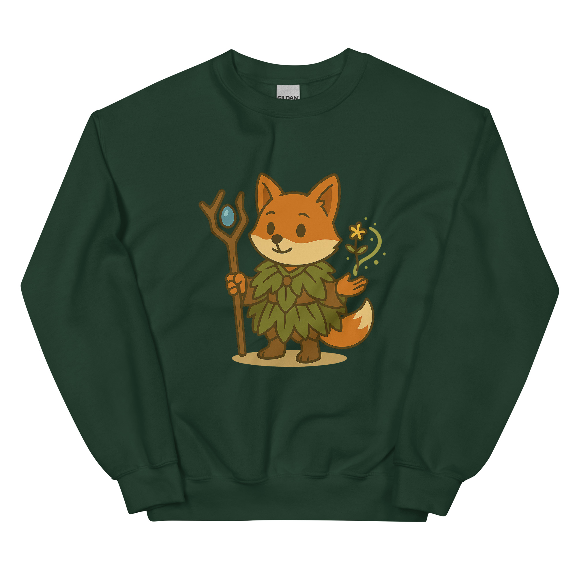 Fox Druid - DTF-Unisex-Pullover – Bild 7