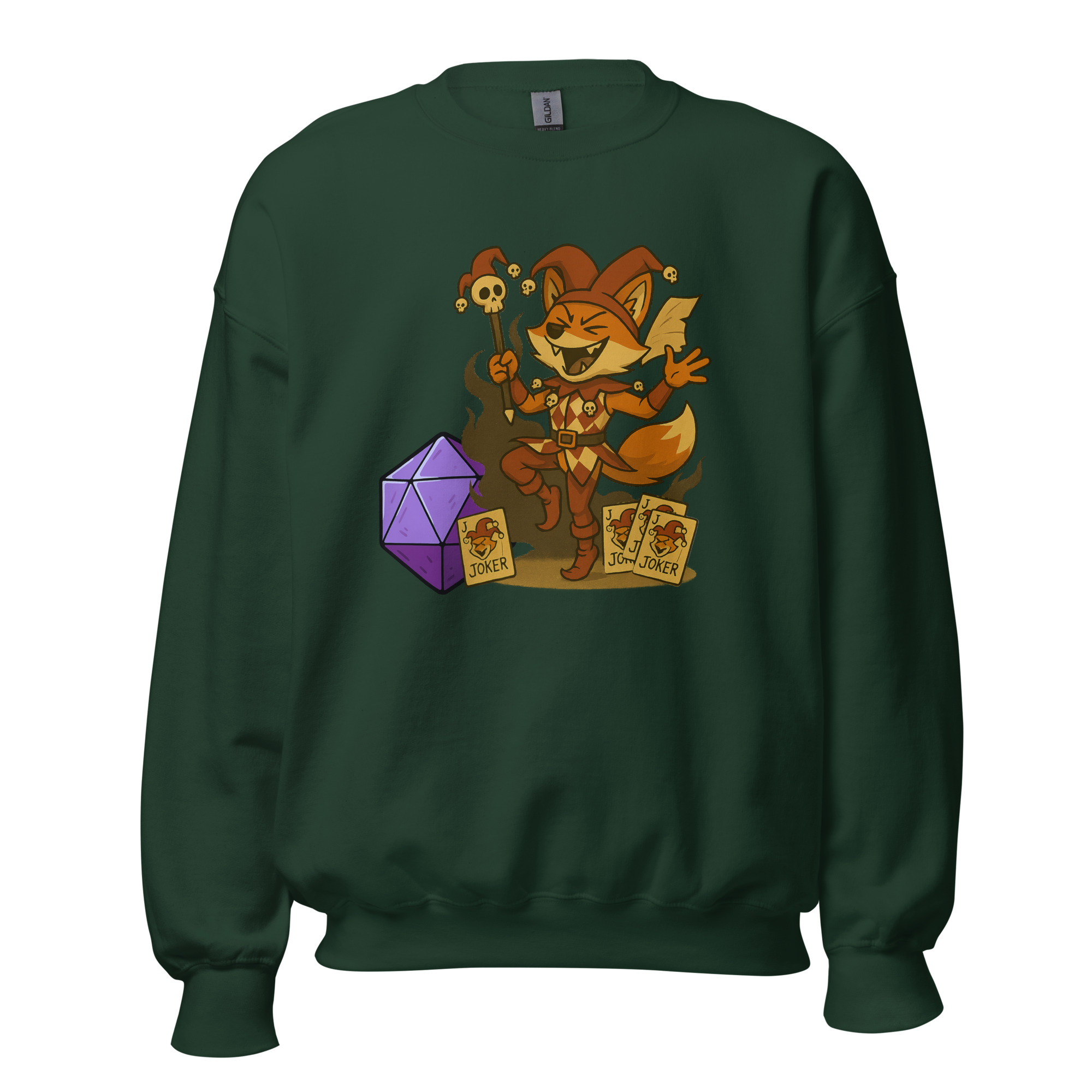 Dicefox Jester - DTF-Unisex-Pullover – Bild 14