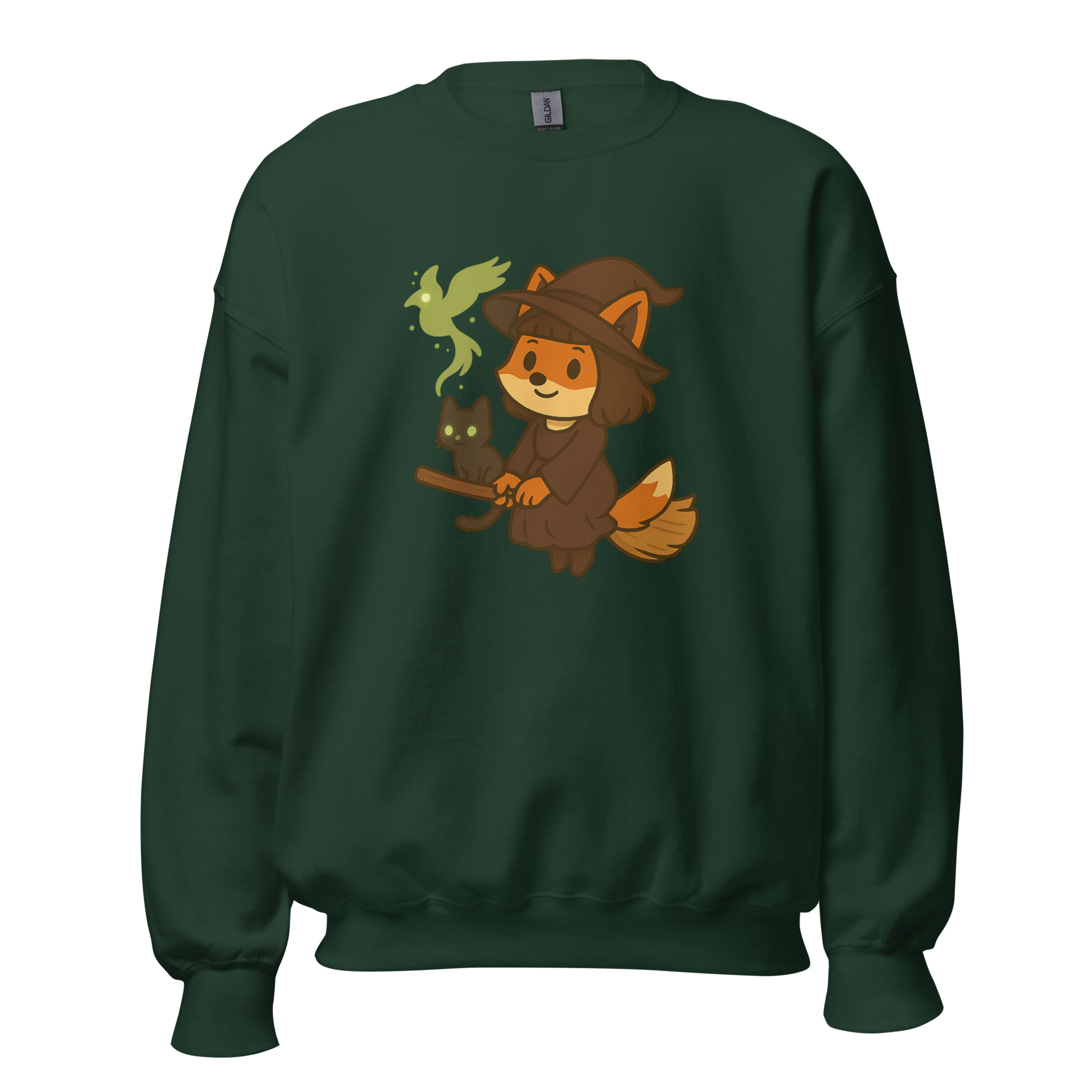 Fox Witch - DTF-Unisex-Pullover – Bild 14