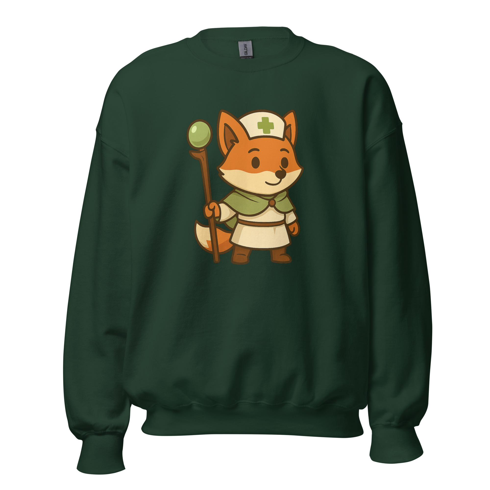 Fox Cleric - DTF-Unisex-Pullover – Bild 14