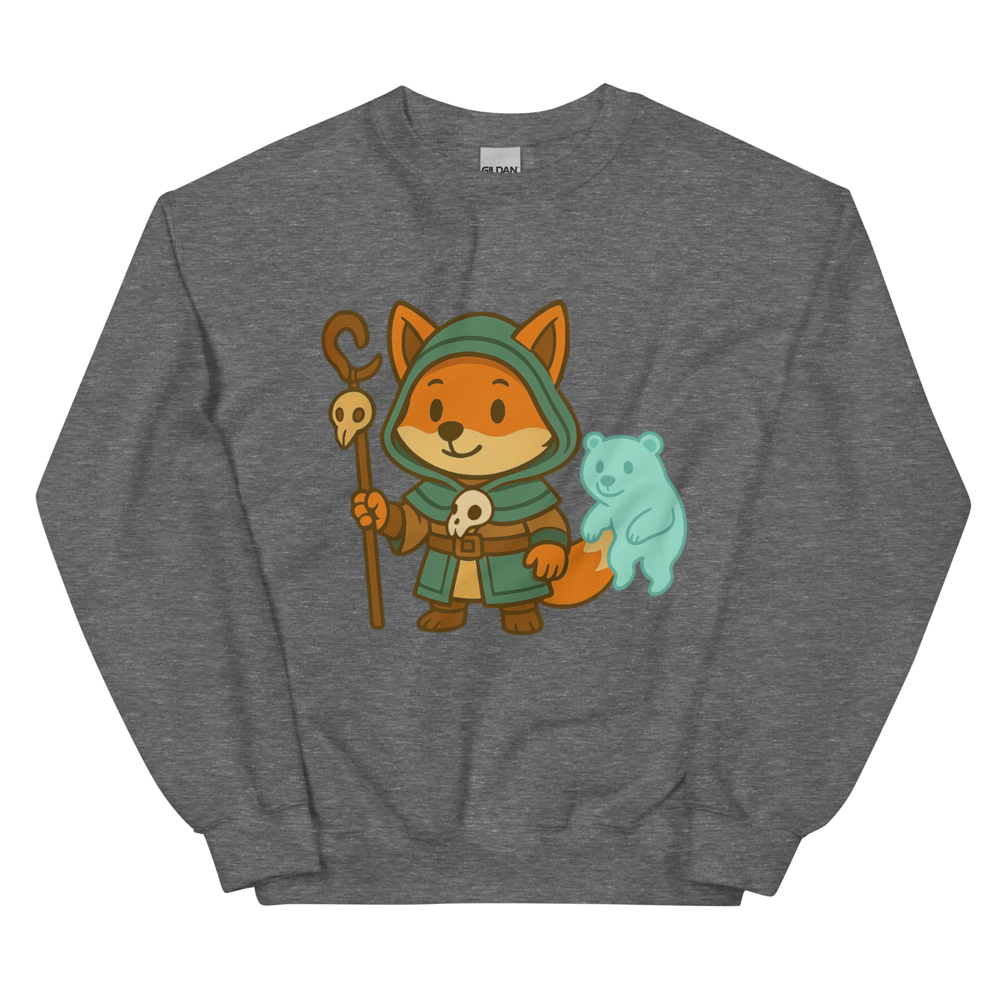 Fox Shaman - DTF-Unisex-Pullover – Bild 15