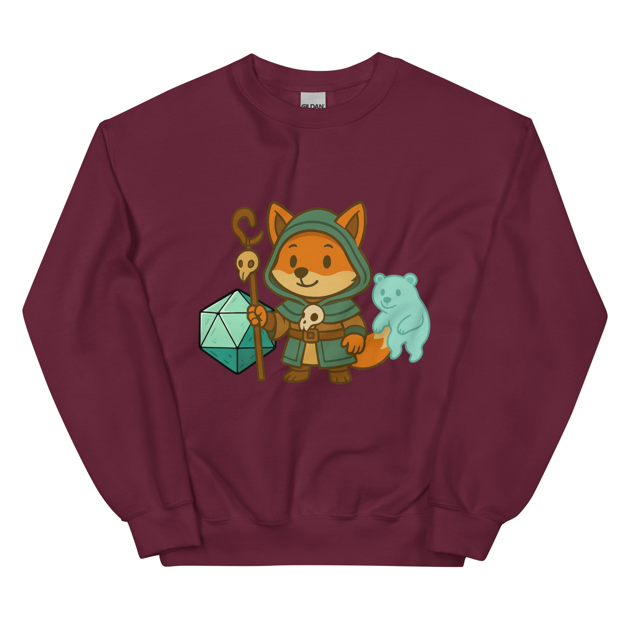 Dicefox Shaman - DTF-Unisex-Pullover – Bild 5