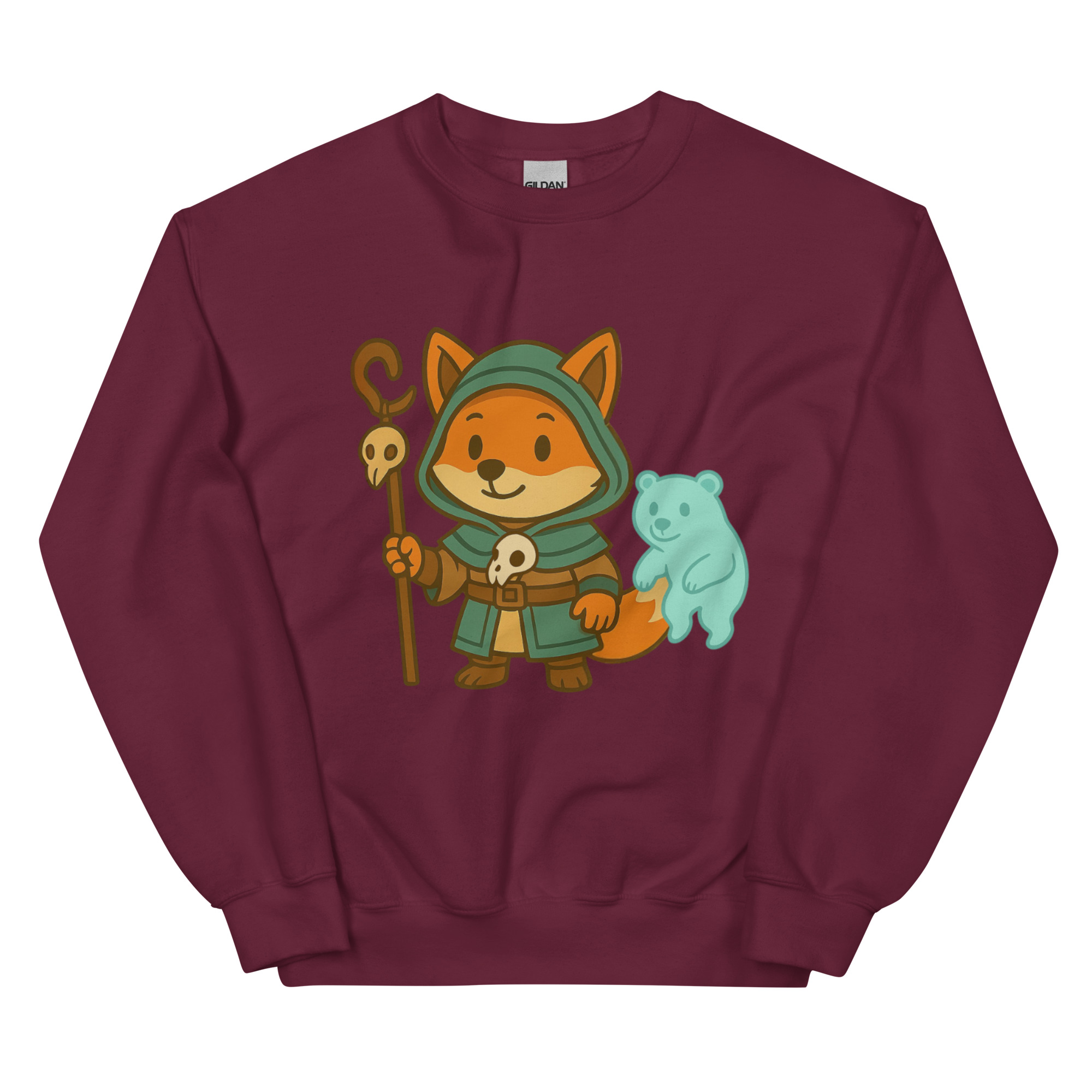 Fox Shaman - DTF-Unisex-Pullover – Bild 5