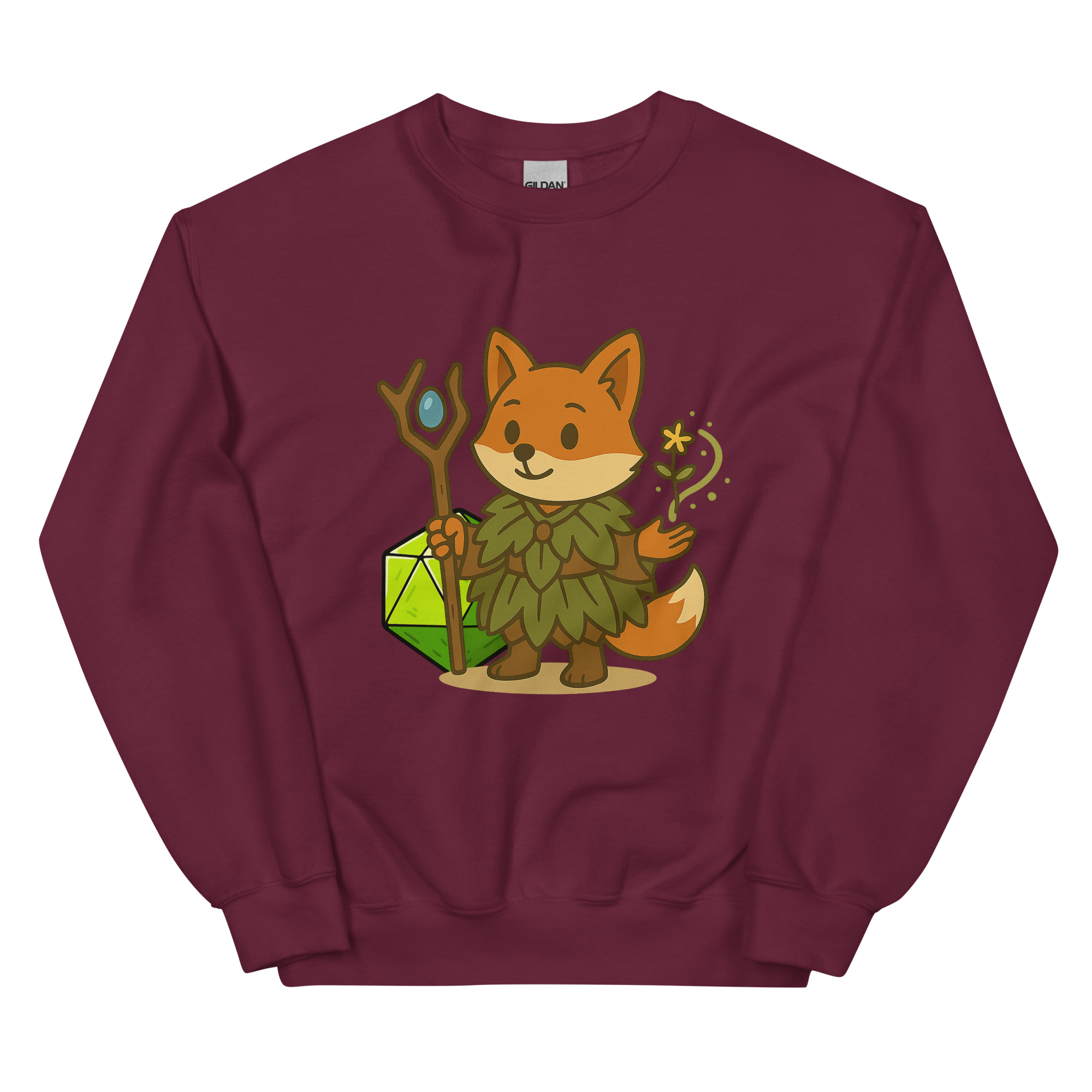 Dicefox Druid - DTF-Unisex-Pullover – Bild 5