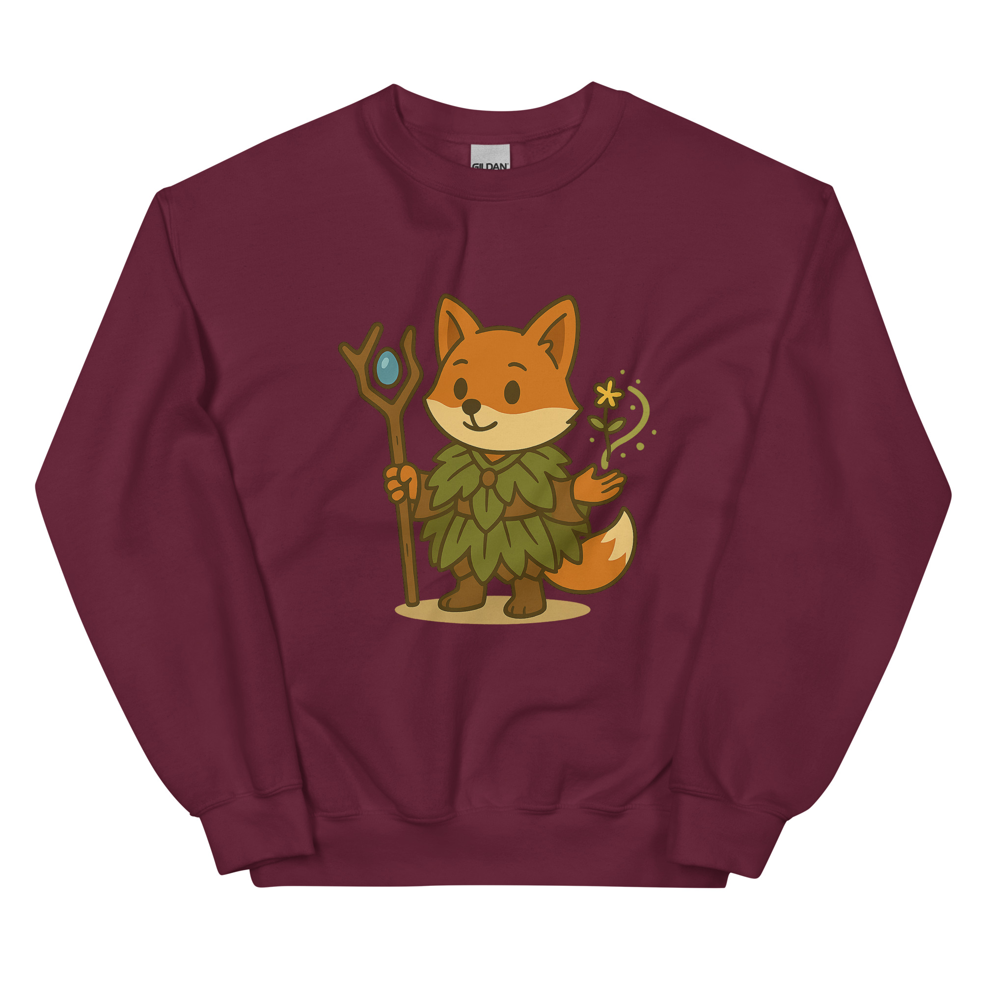 Fox Druid - DTF-Unisex-Pullover – Bild 5