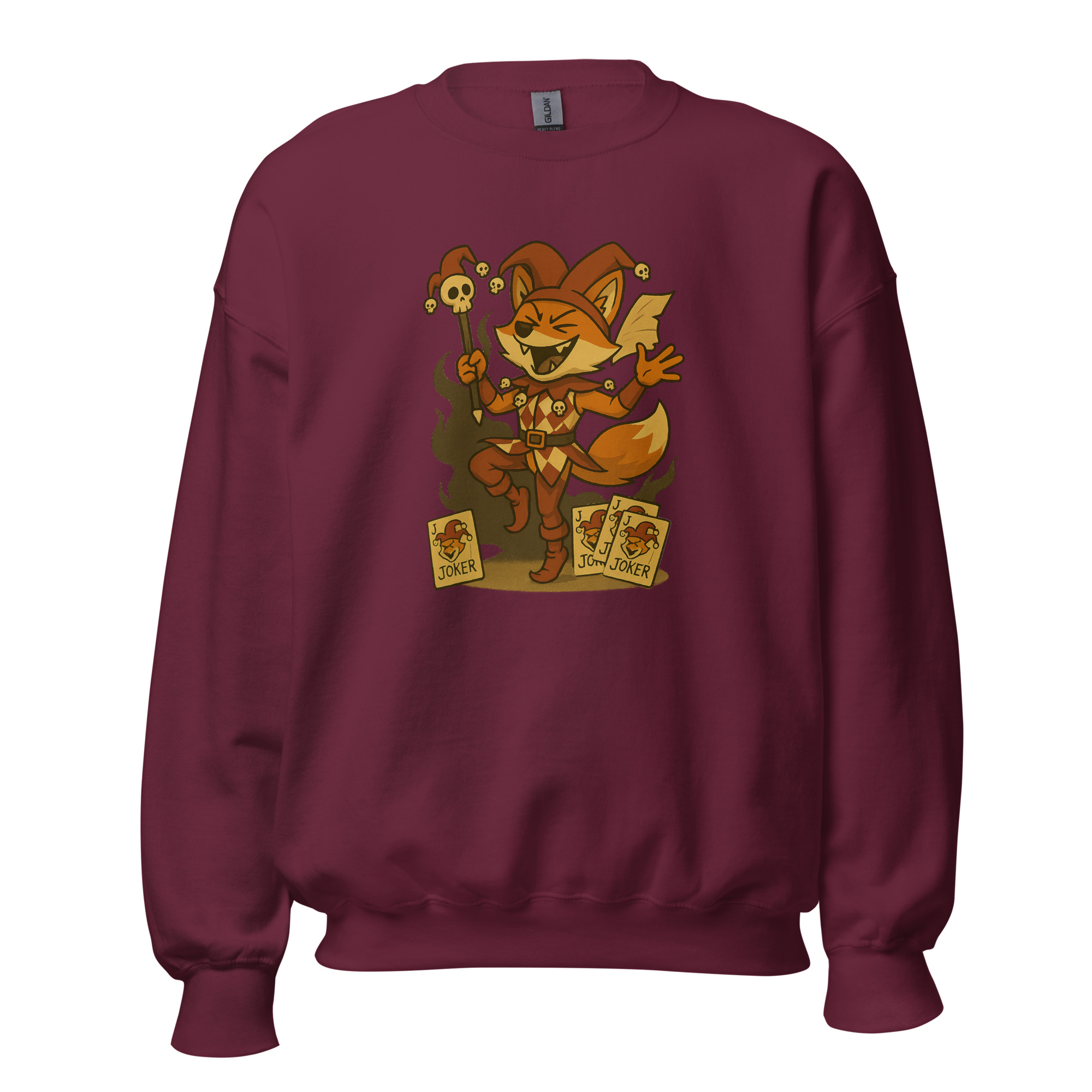 Fox Jester - DTF-Unisex-Pullover – Bild 10