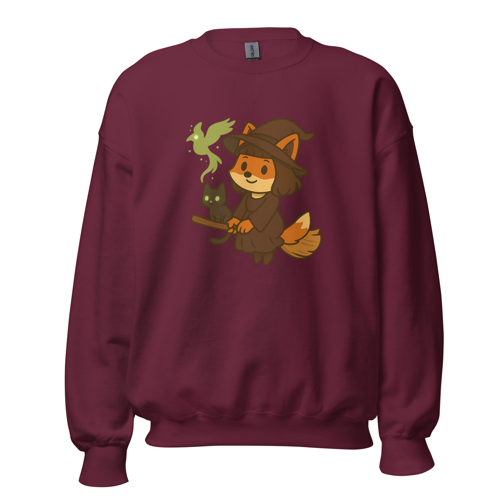 Fox Witch - DTF-Unisex-Pullover – Bild 10