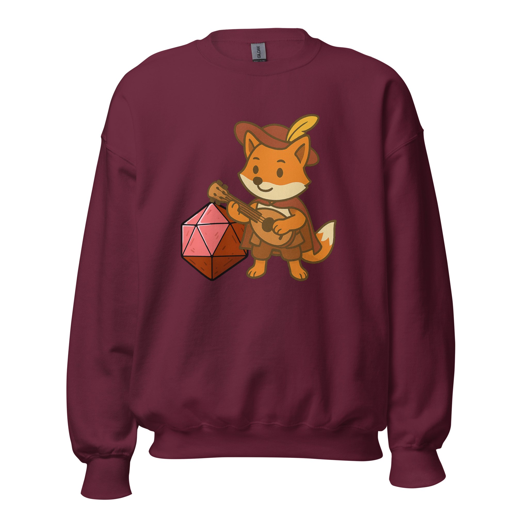 Dicefox Bard - DTF-Unisex-Pullover – Bild 10