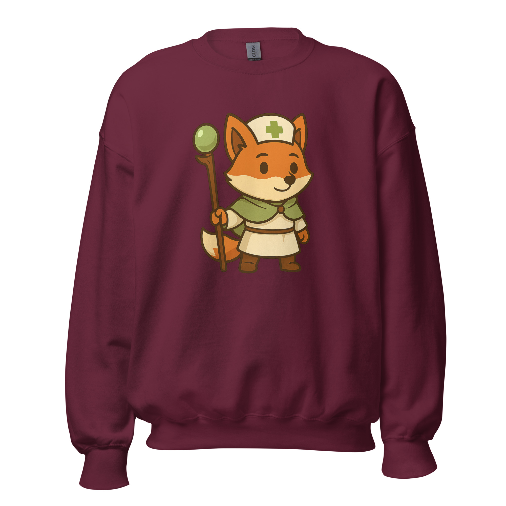 Fox Cleric - DTF-Unisex-Pullover – Bild 10